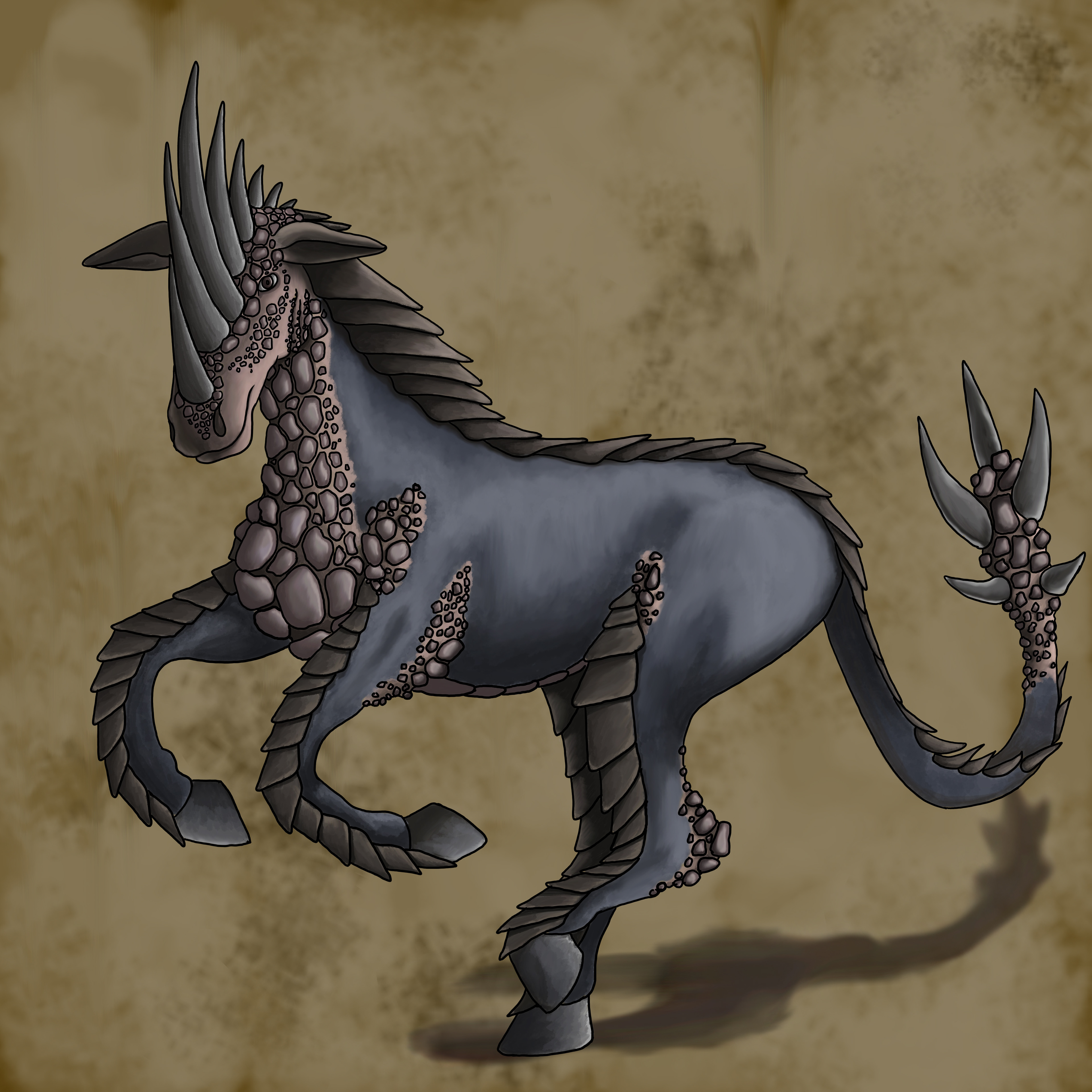 "Armoured Horse" - Digital Painting