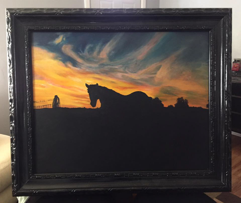 "Horse" - acrylic painting
