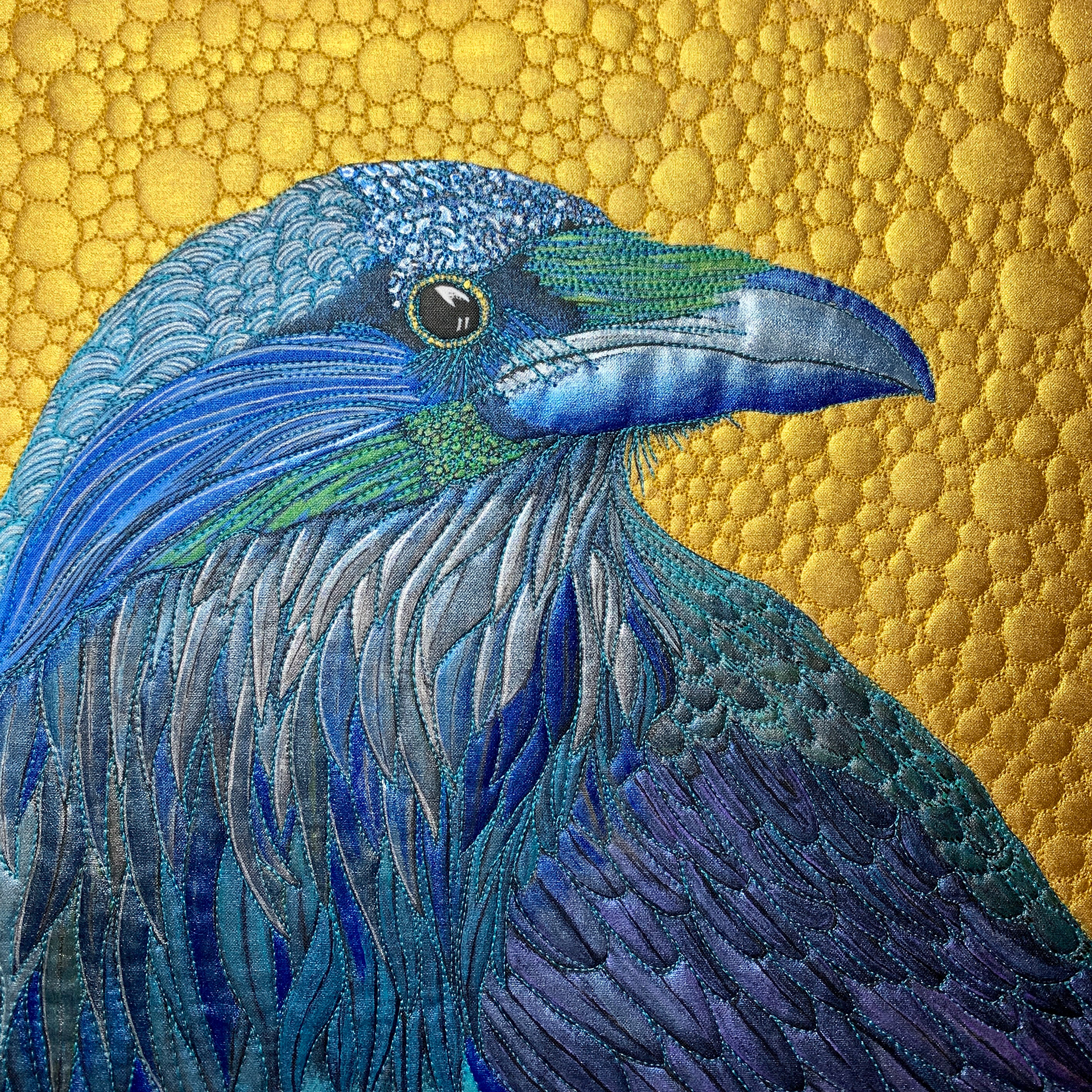 Raven in Teal