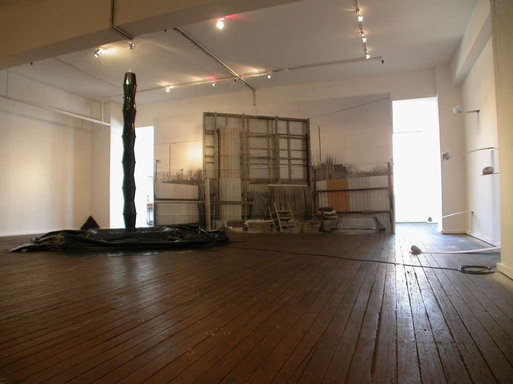 Stephen Gill, Billboard. gretchen geraets, sculpture