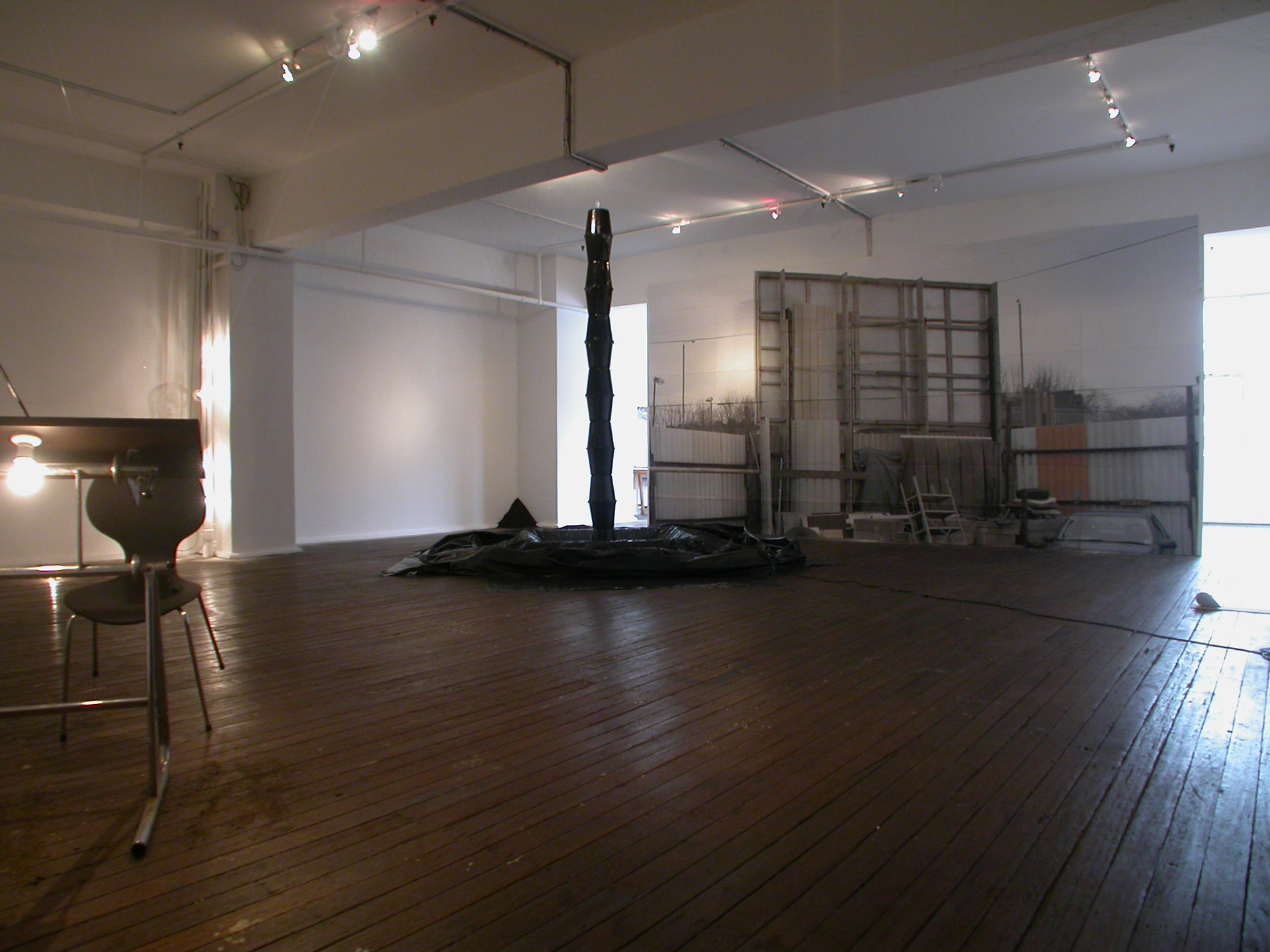 Stephen Gill, Billboard. gretchen geraets, sculpture