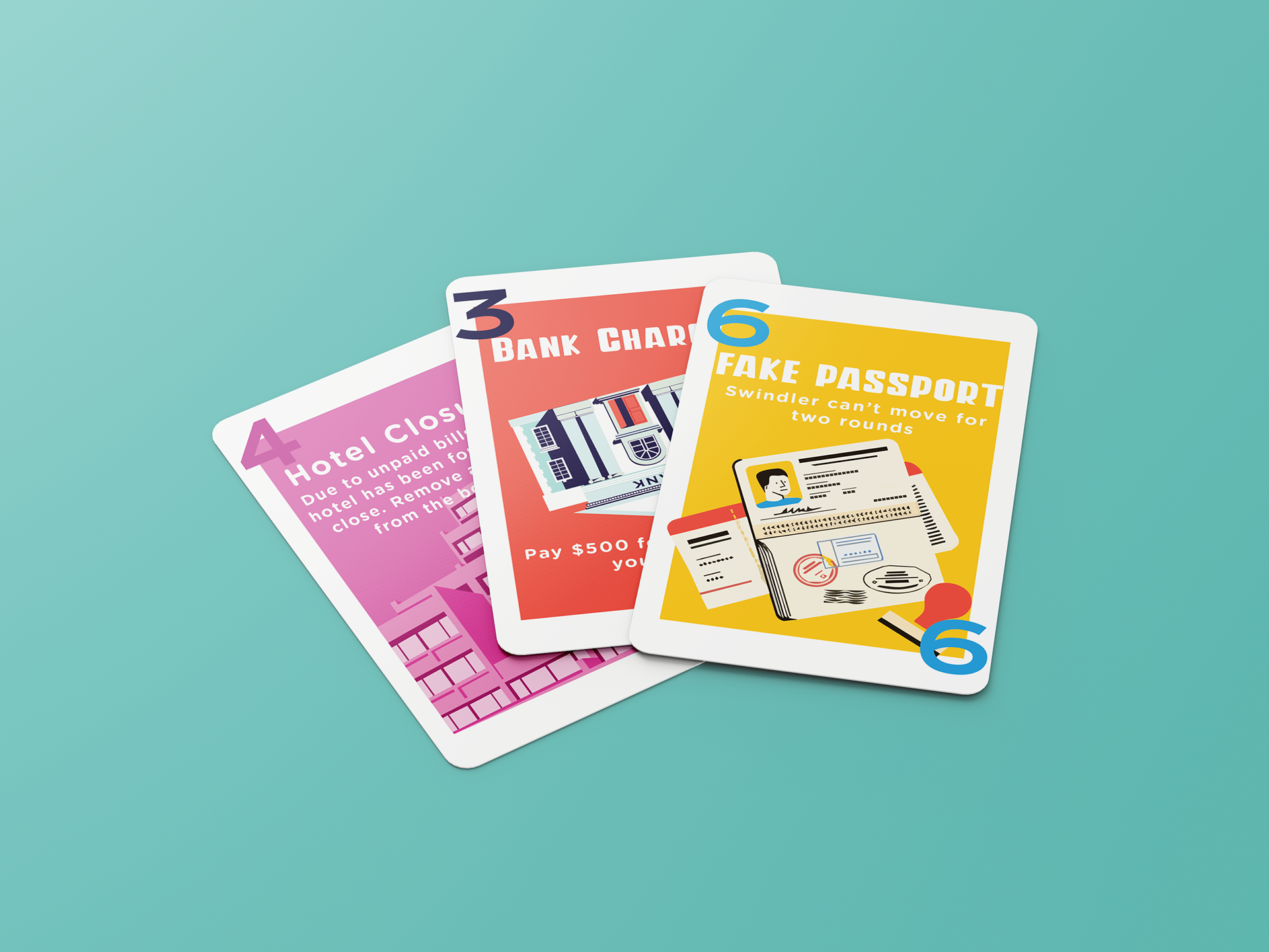 cards are designed to captivate players with their bright colours and playful vector graphics