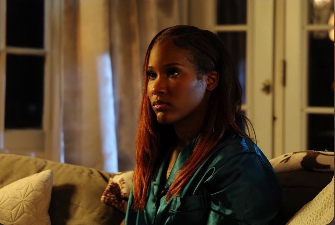 Marie Wilde as Justine on set of 'Nadia Zarkovna'