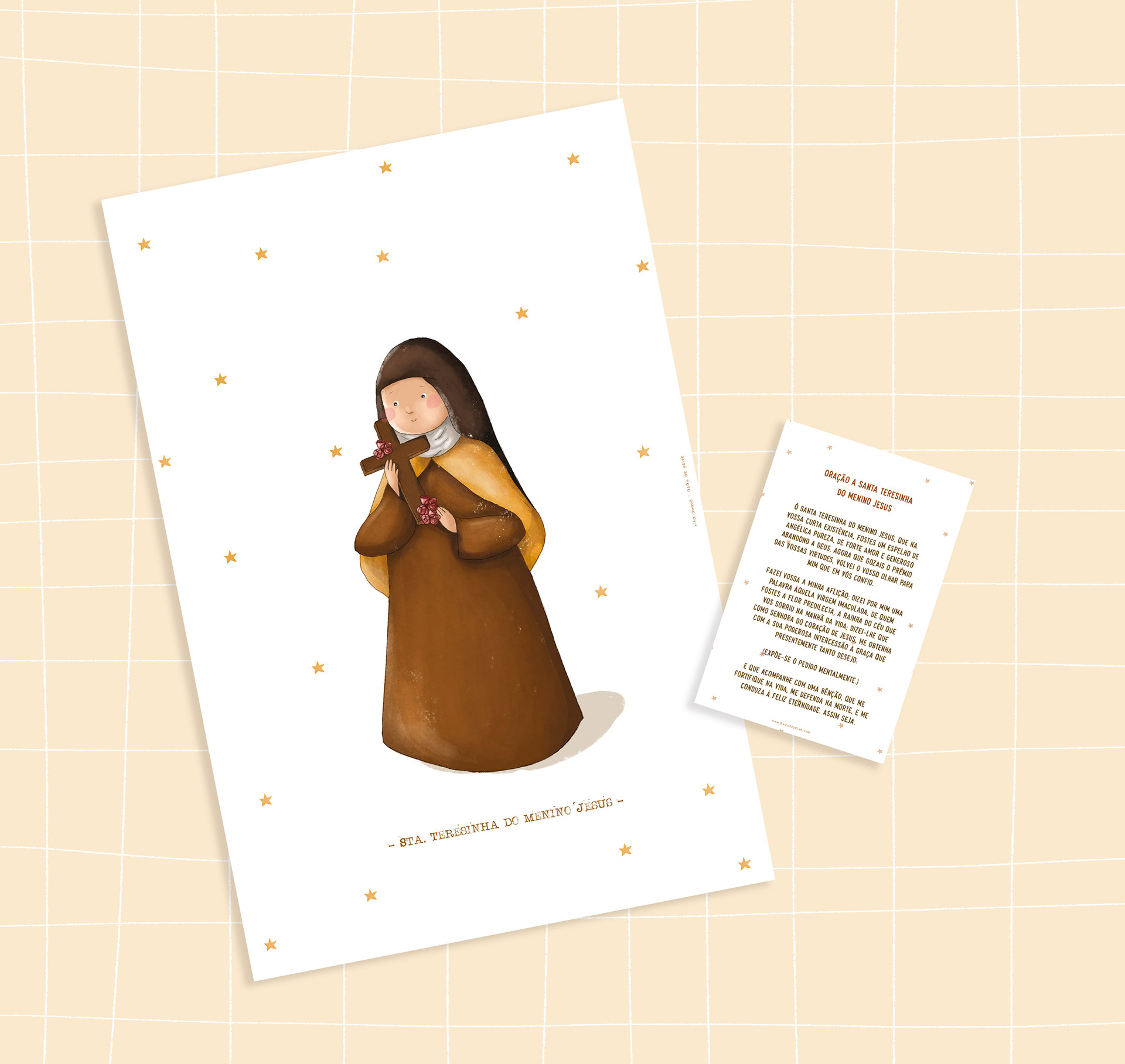 Santa Teresinha do Menino Jesus + Postal com oração