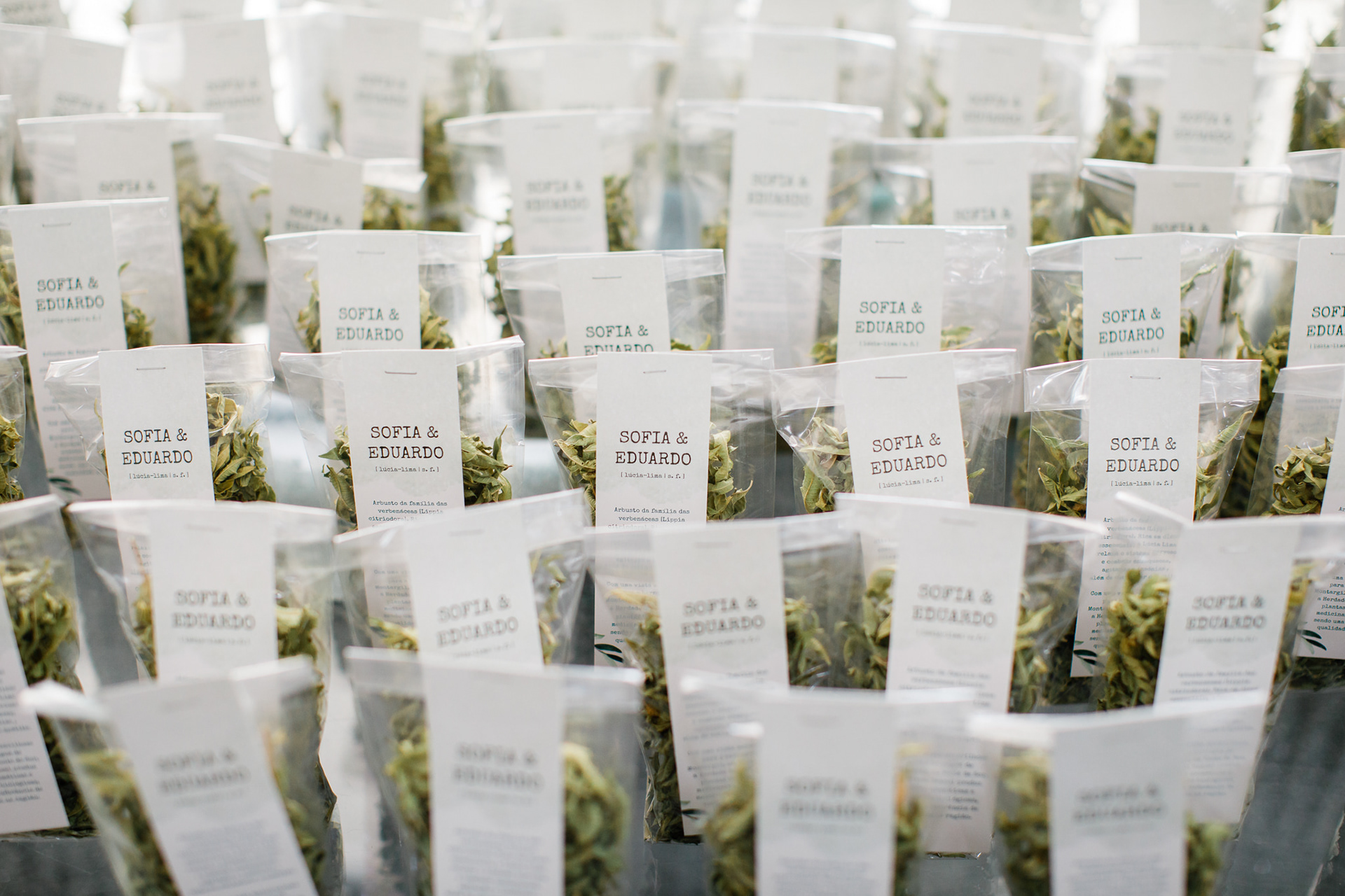 Labels for tea - wedding gifts