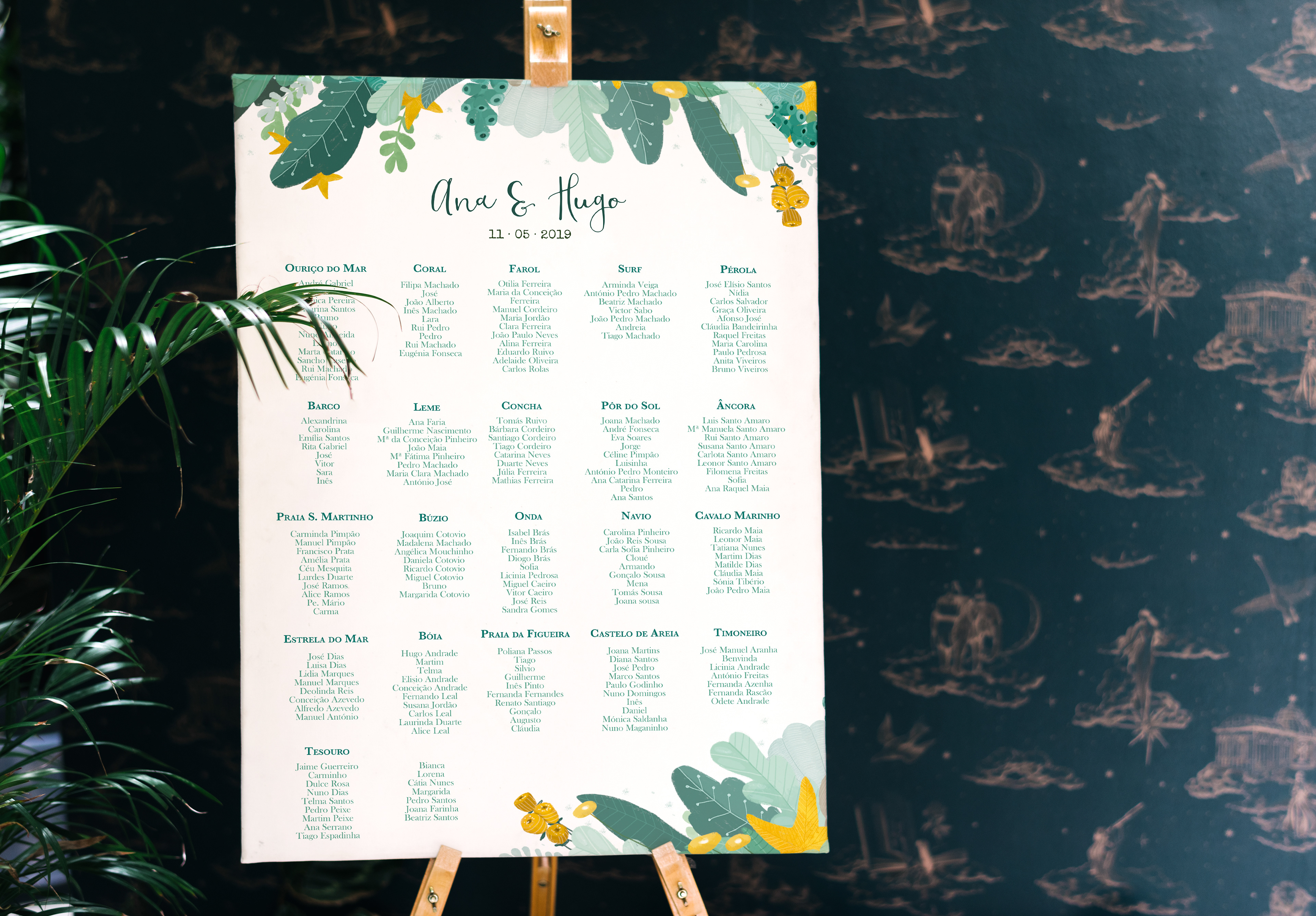 Sitting plan [mockup from www.freepik.com/free-photos-vectors/poster ]