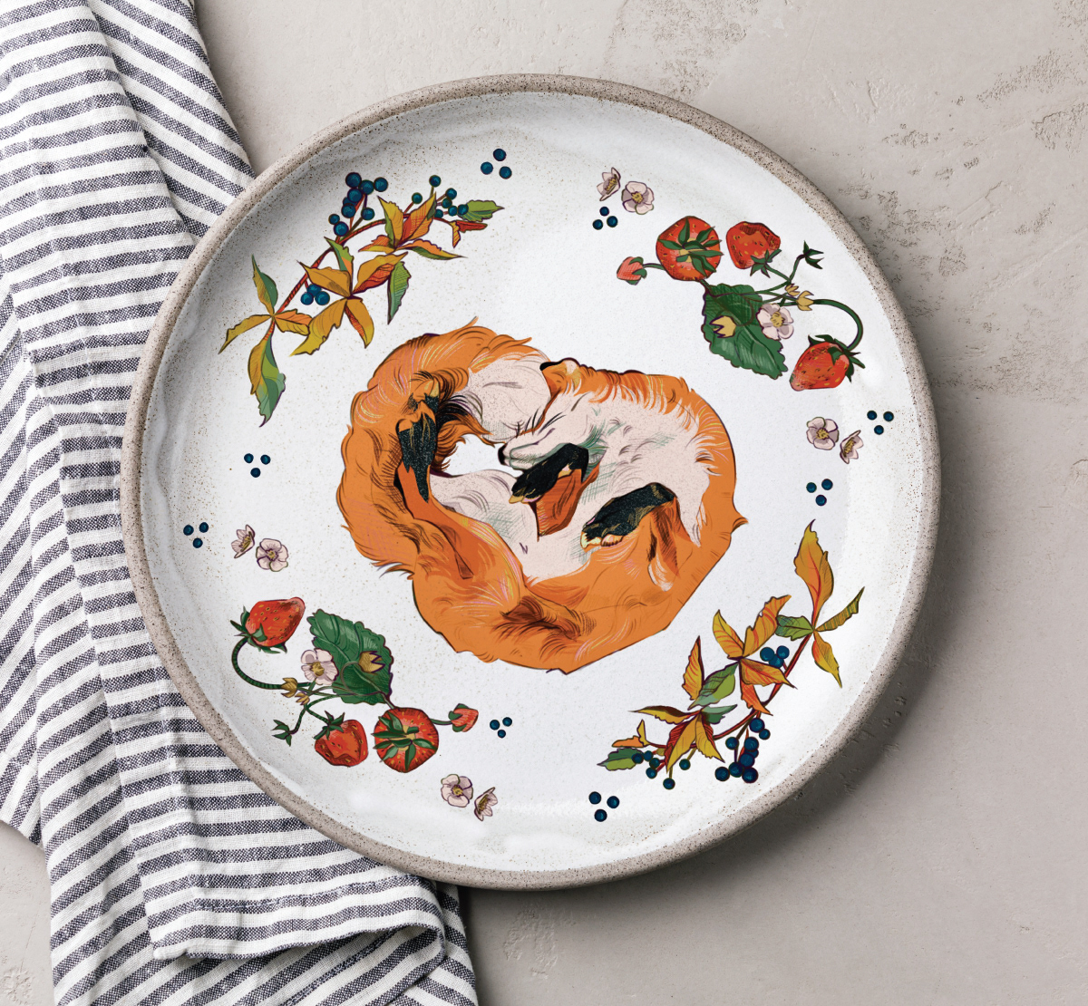 Fox Plate Mockup
