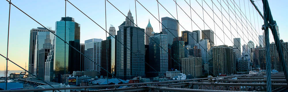 Panoramic shot of Manhattan. New York. Horizontal