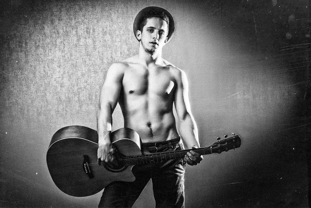 young man with a guitar