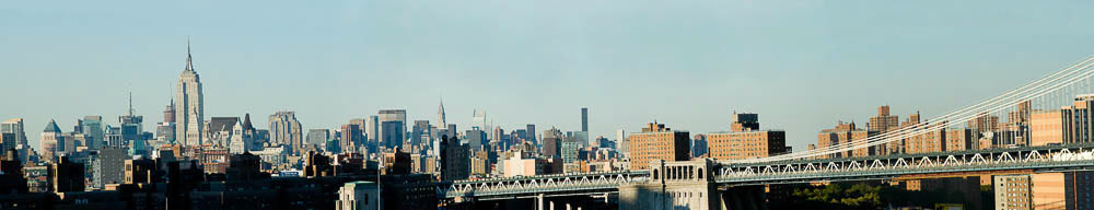 Panoramic shot of Manhattan. New York. Horizontal