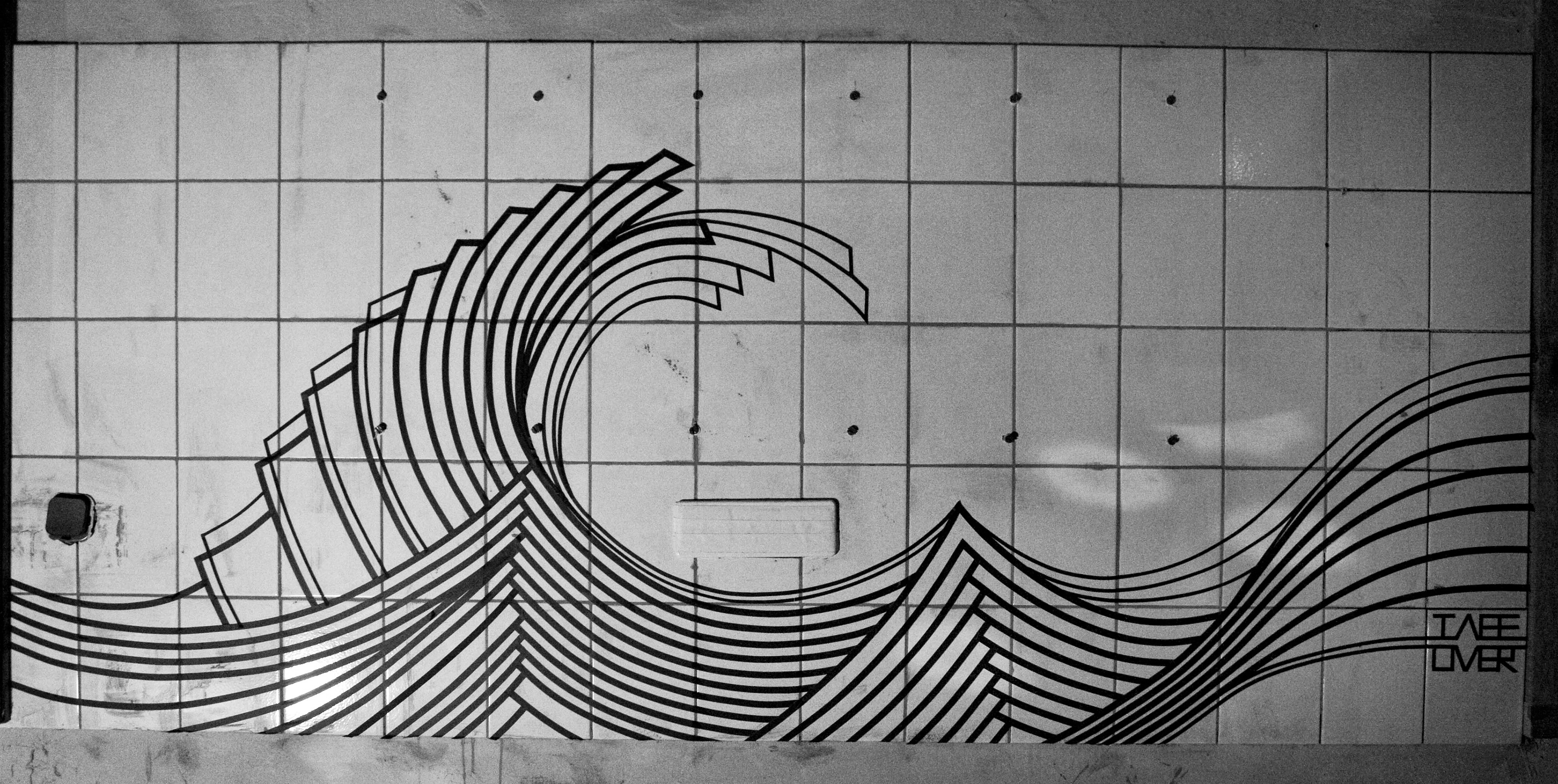 TAPE ART created by TAPE OVER // international tape art crew - WALL DESIGN  // meinestadt.de