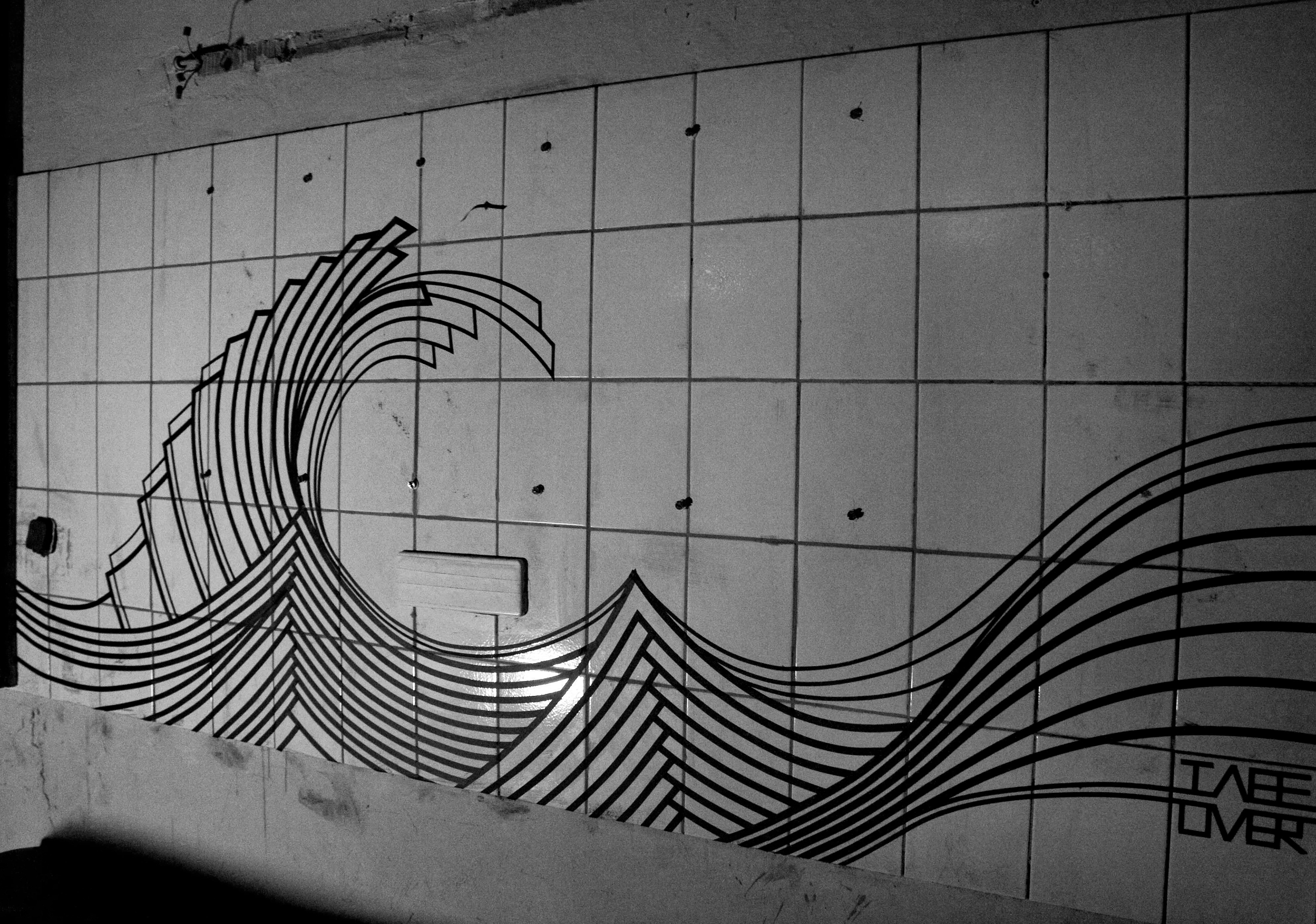 TAPE ART created by TAPE OVER // international tape art crew - WALL DESIGN  // meinestadt.de