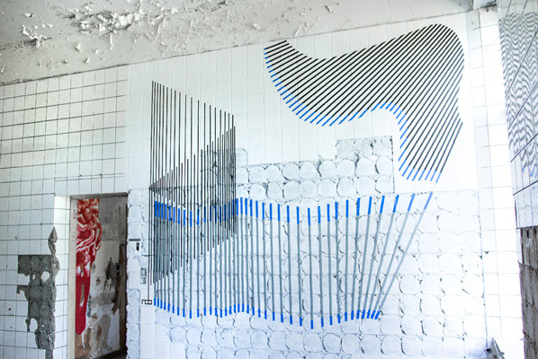 TAPE ART created by TAPE OVER // international tape art crew - WALL DESIGN  // meinestadt.de