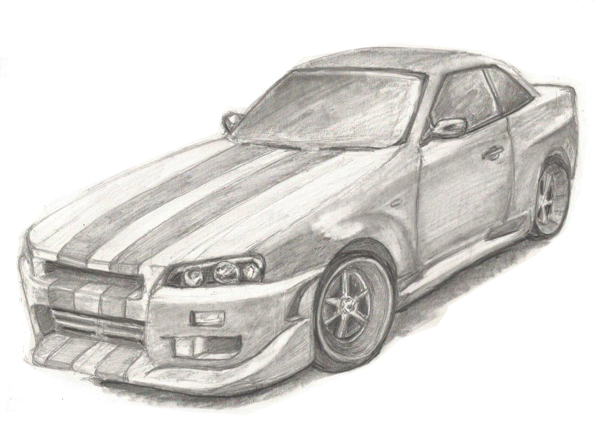 "Skyline" - Pencil Drawing