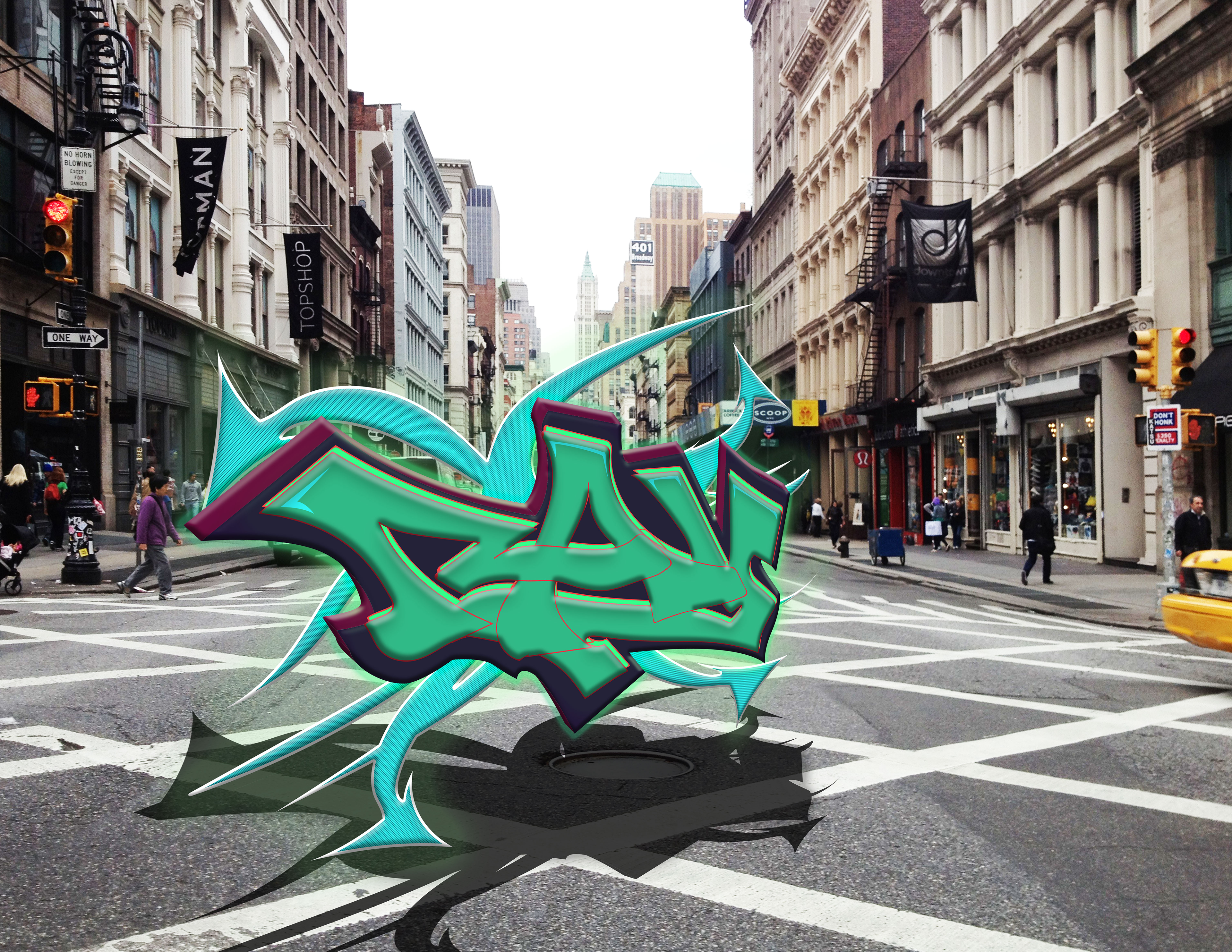 "Ray" | Illustrator and Photoshop