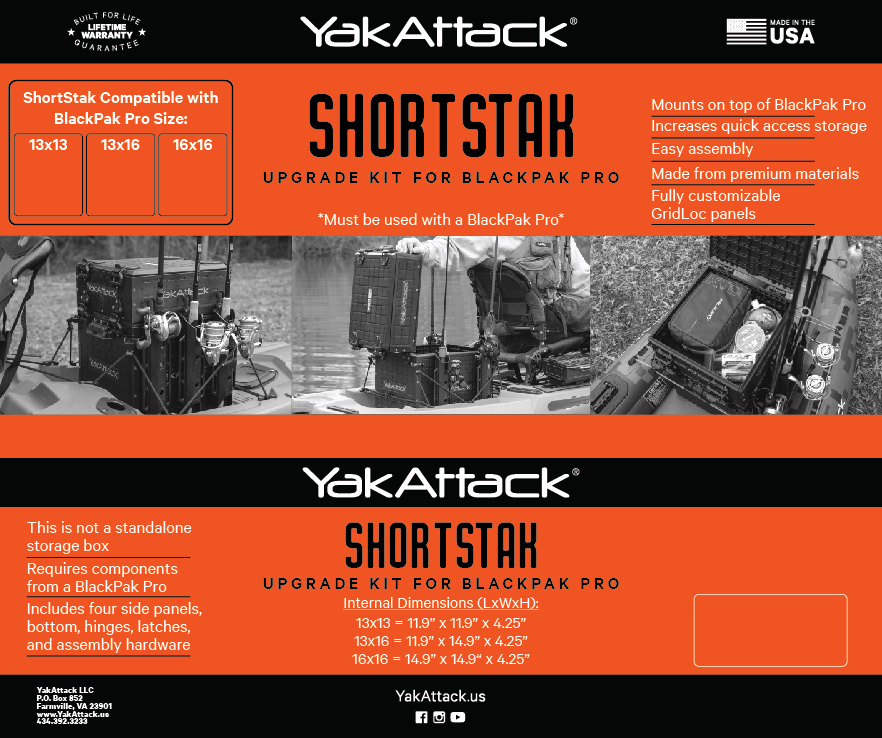 ShortStak Upgrade Kit Box Label