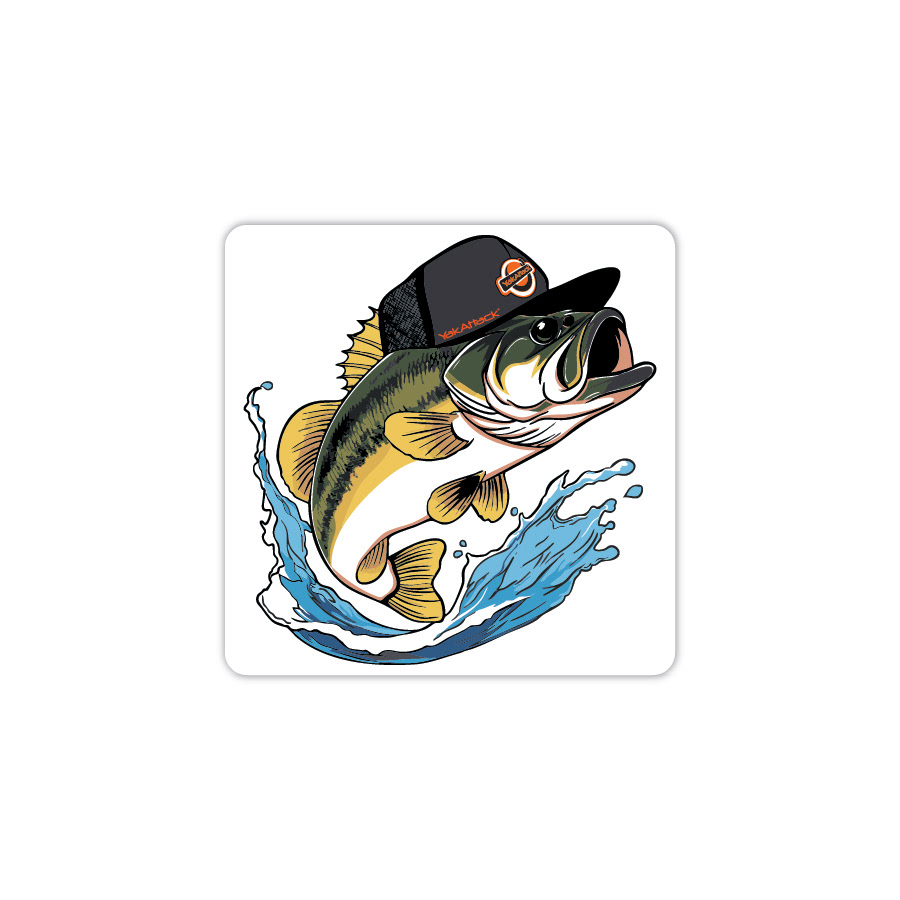 Bass with a Hat Decal