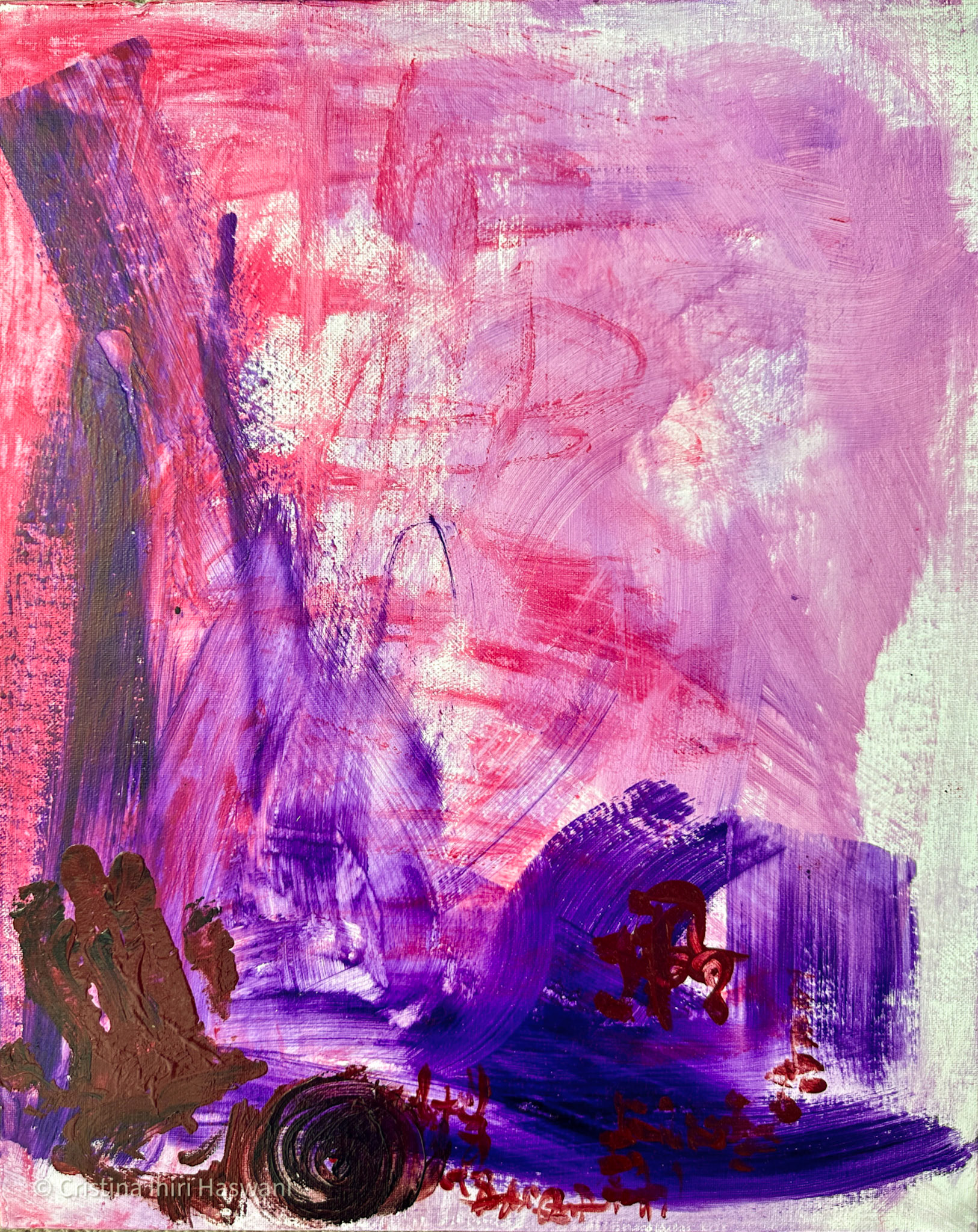 In 2025 1 - Acrylic on Canvas Panel - Handmade Original Fine Art Painting