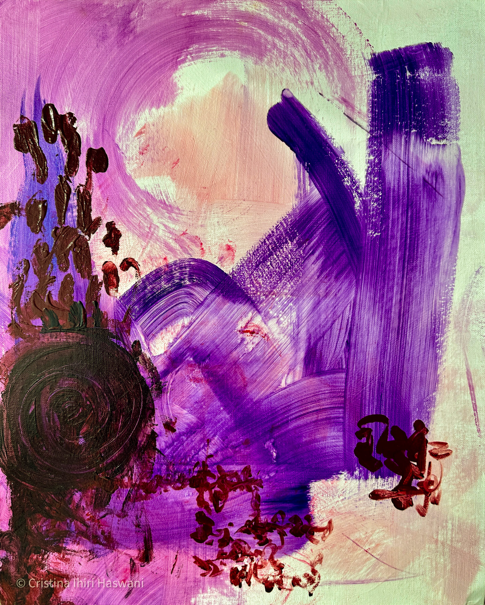 In 2025 4 - Acrylic on Canvas Panel - Handmade Original Fine Art Painting
