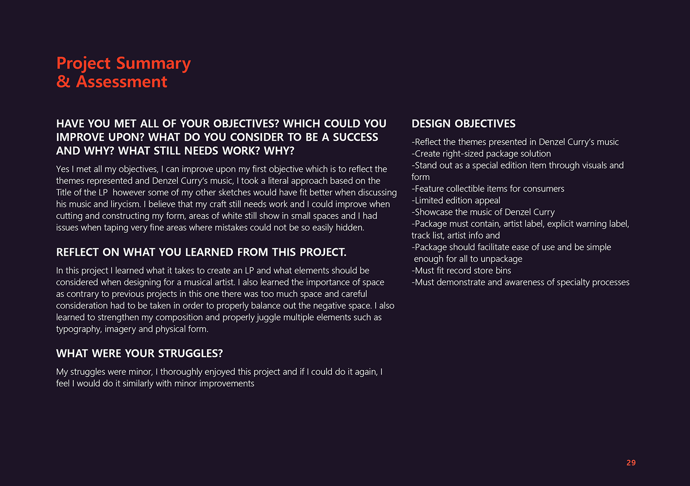 project summary