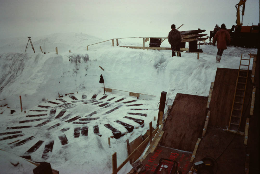 Building the lift shafts