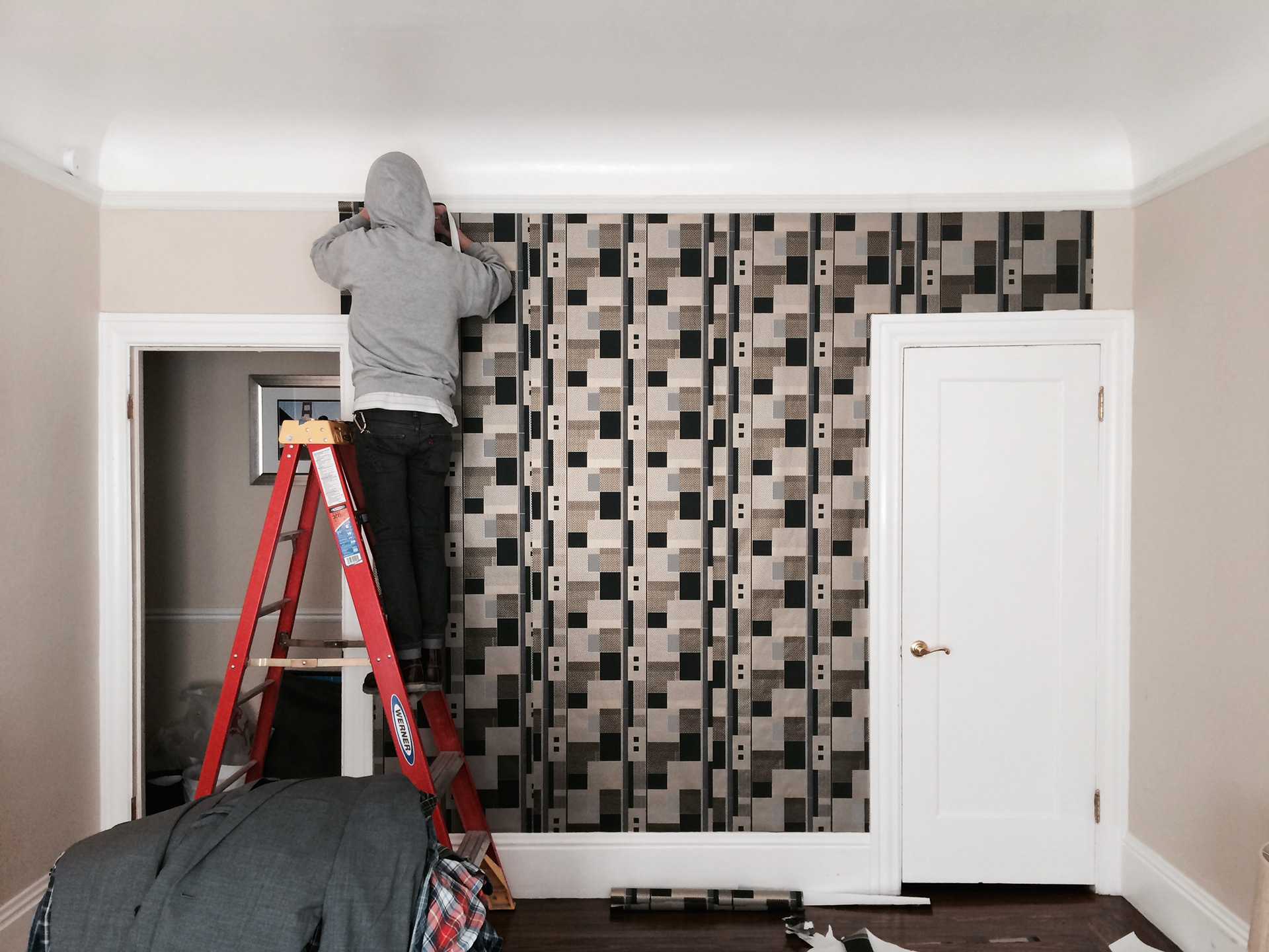 The Wrapping Paper Murder Wall