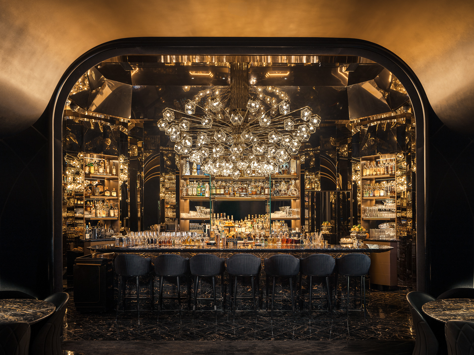 Interior of The Vault at Bellagio in Las Vegas designed by Studio Munge with architecture by Bergman Walls & Associates