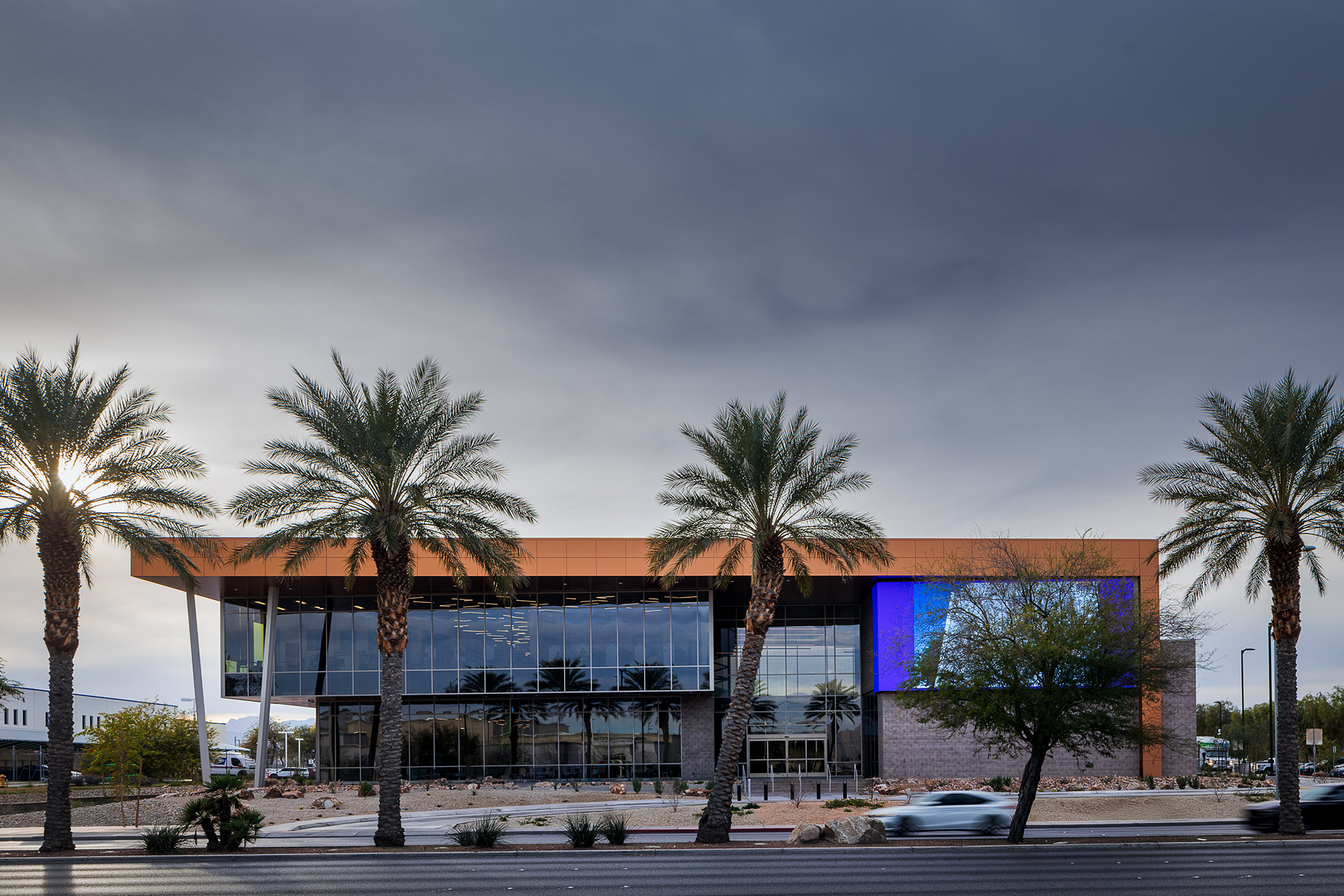 West Las Vegas Library Las Vegas, Nevada Architect: KME Architects Landscape Architecture: LAGE Design Client: Las Vegas–Clark County Library District Photography: Anh Peter Nguyen