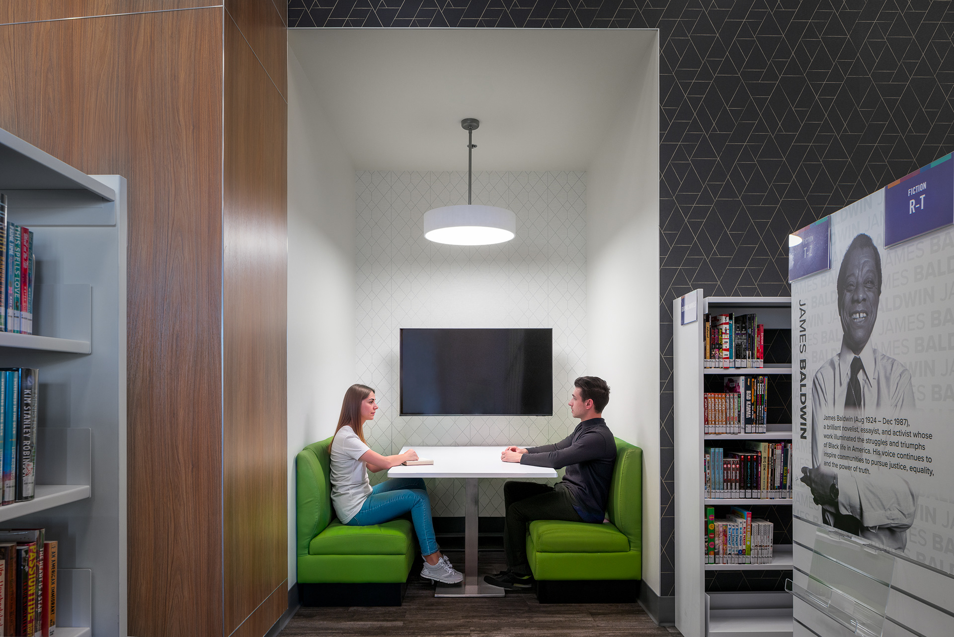 West Las Vegas Library Las Vegas, Nevada Architect: KME Architects Landscape Architecture: LAGE Design Client: Las Vegas–Clark County Library District Photography: Anh Peter Nguyen