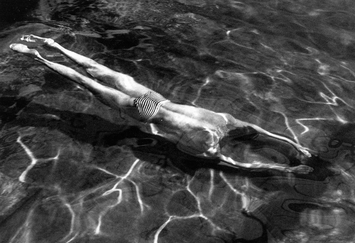 Underwater swimmer, esztergom, Hungary 1917