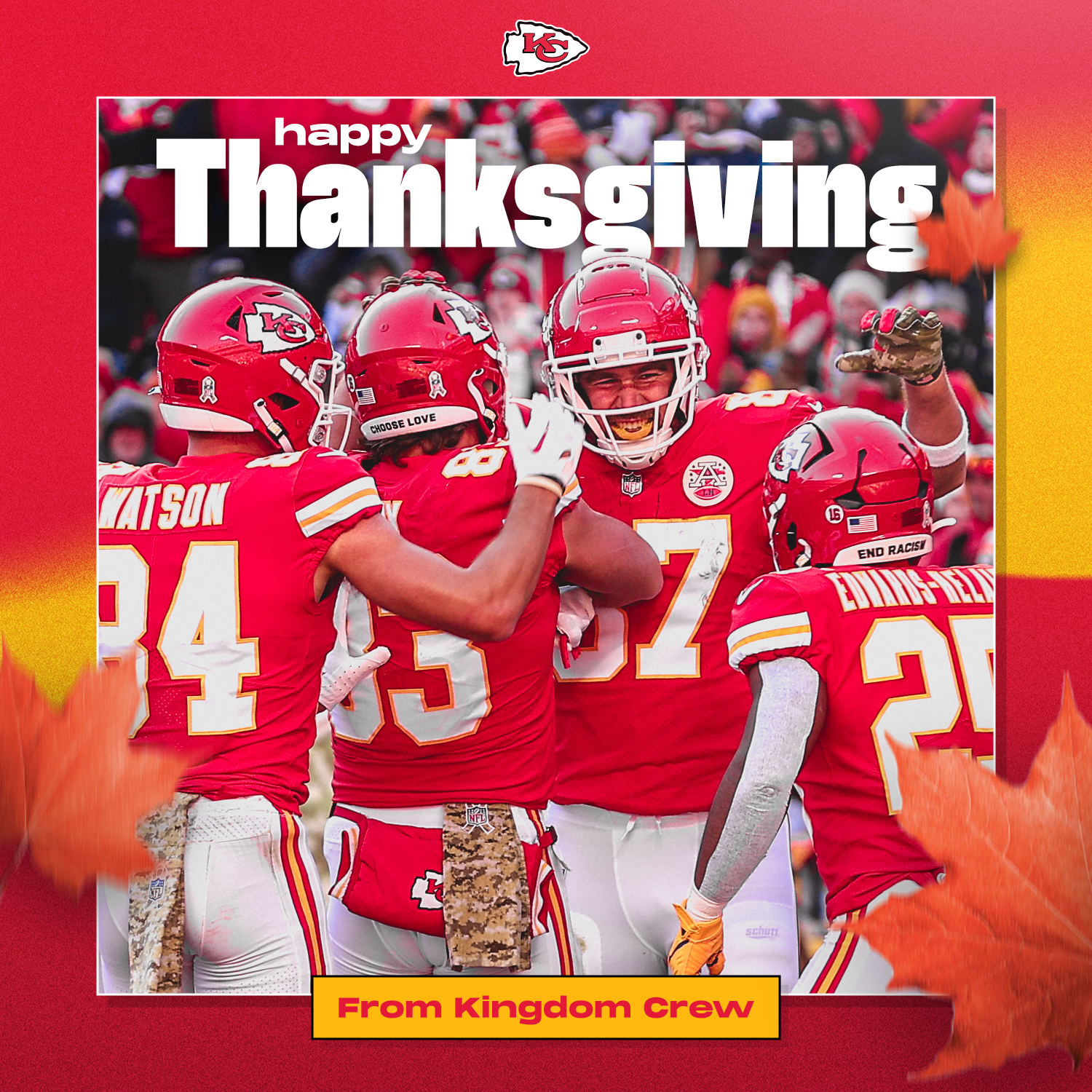 The Kansas City Chiefs - Happy Thanksgiving, Chiefs Kingdom!