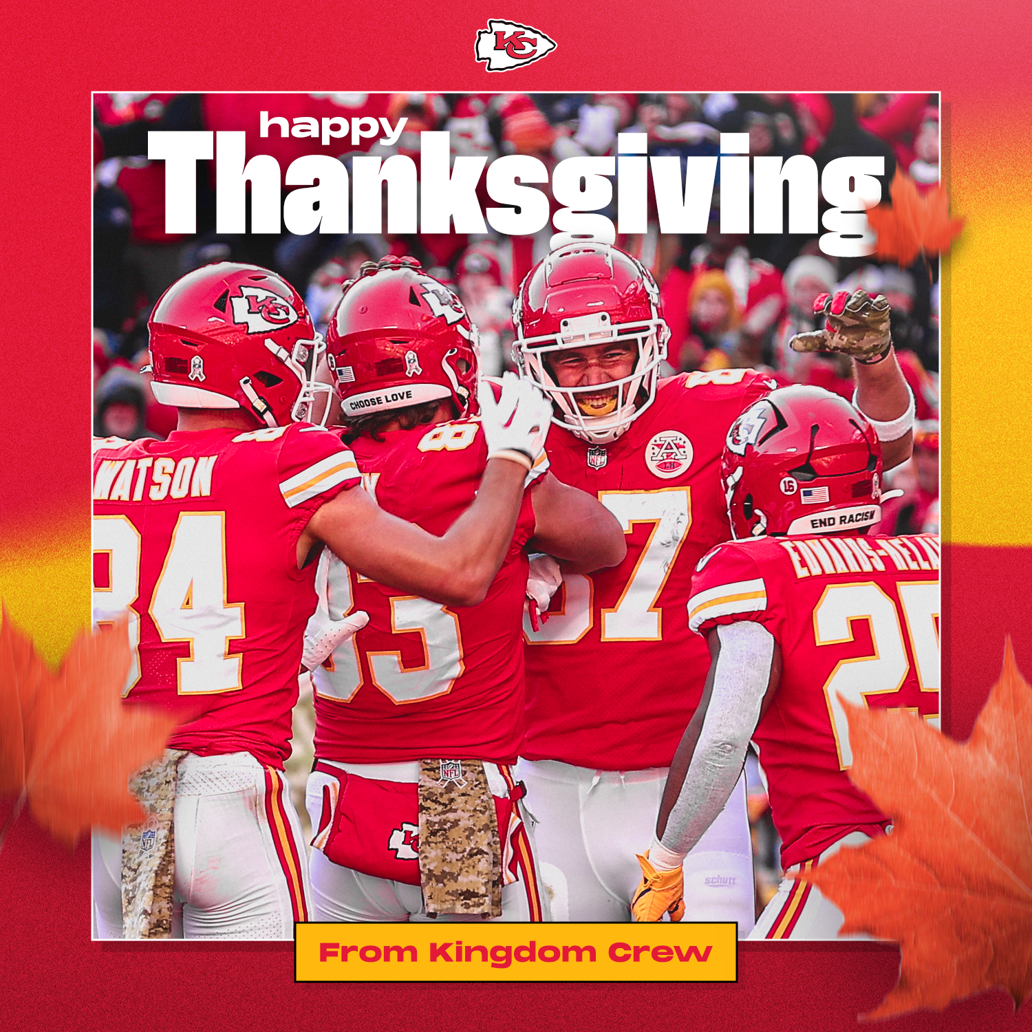 The Kansas City Chiefs - Happy Thanksgiving, Chiefs Kingdom