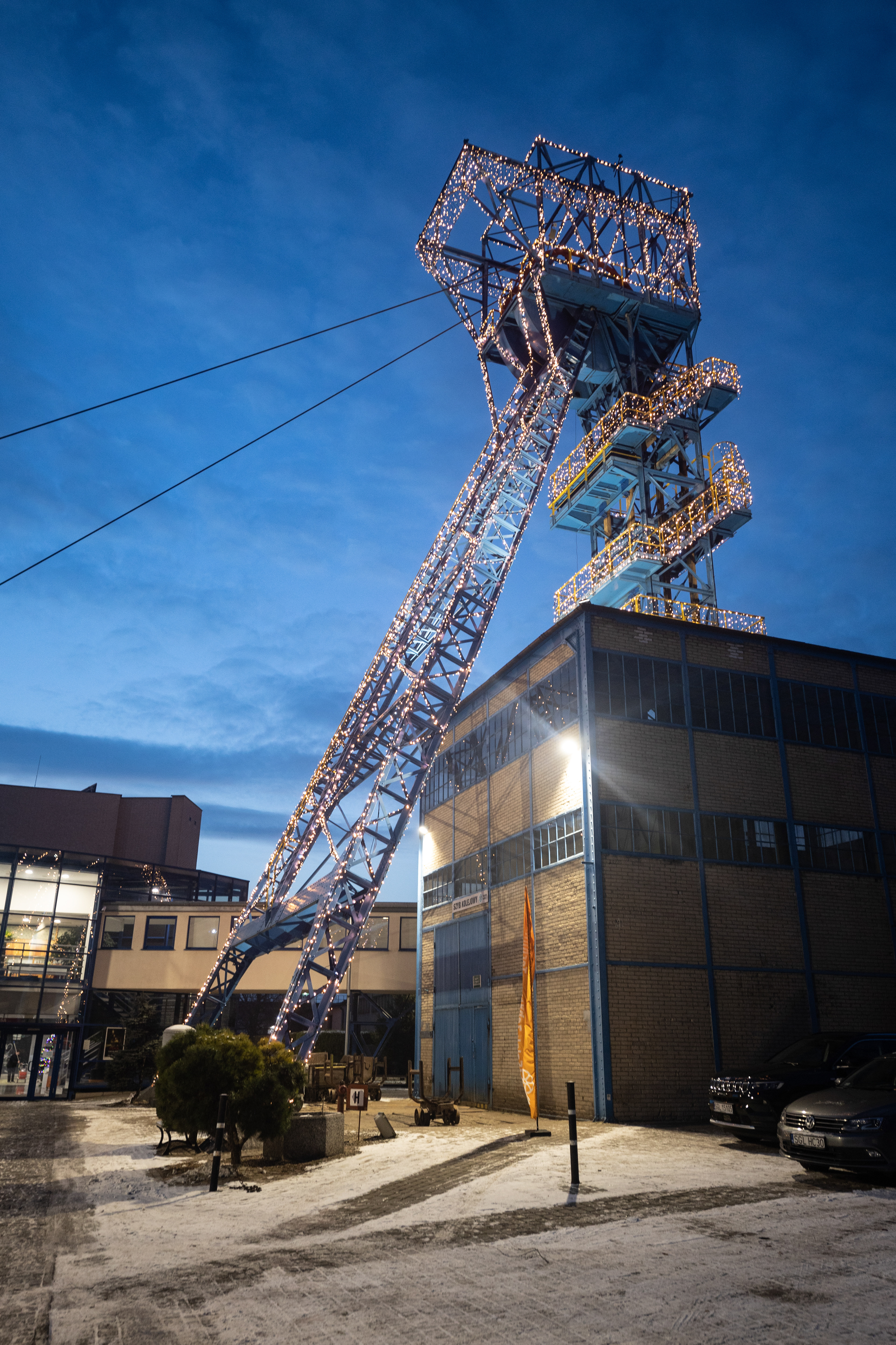 Chevalement de la mine