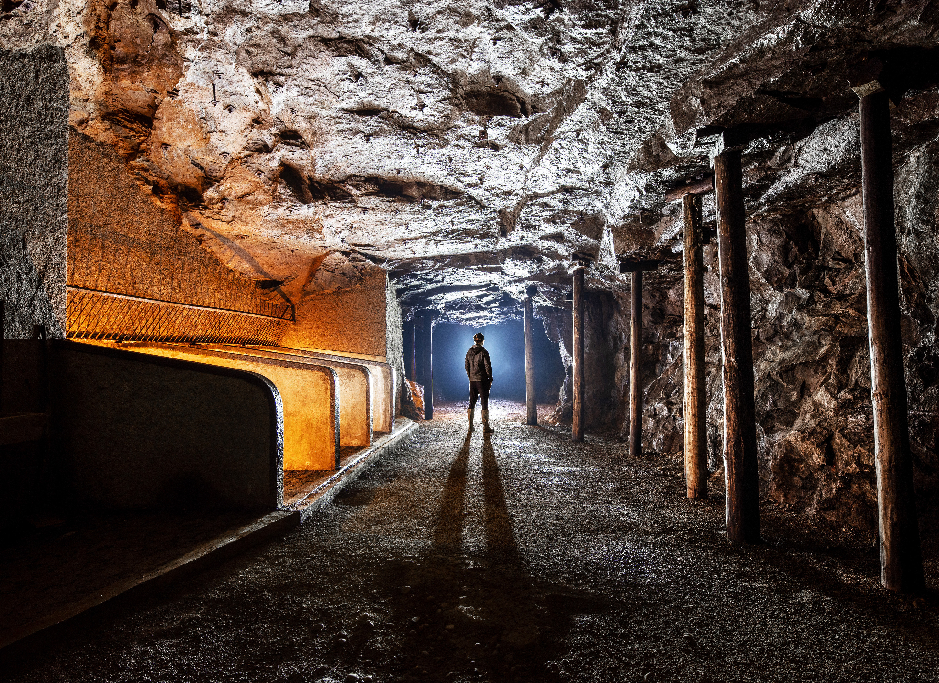 Ecurie dans une mine de fer