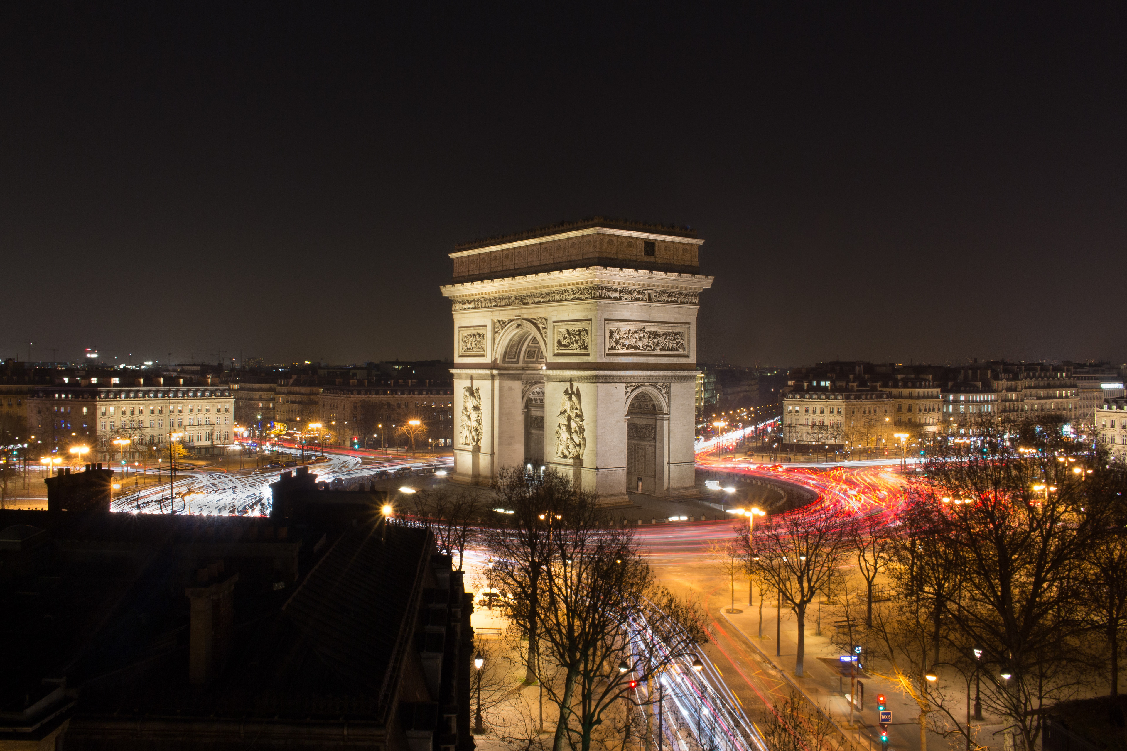 Vue sur l'arc de triomphe