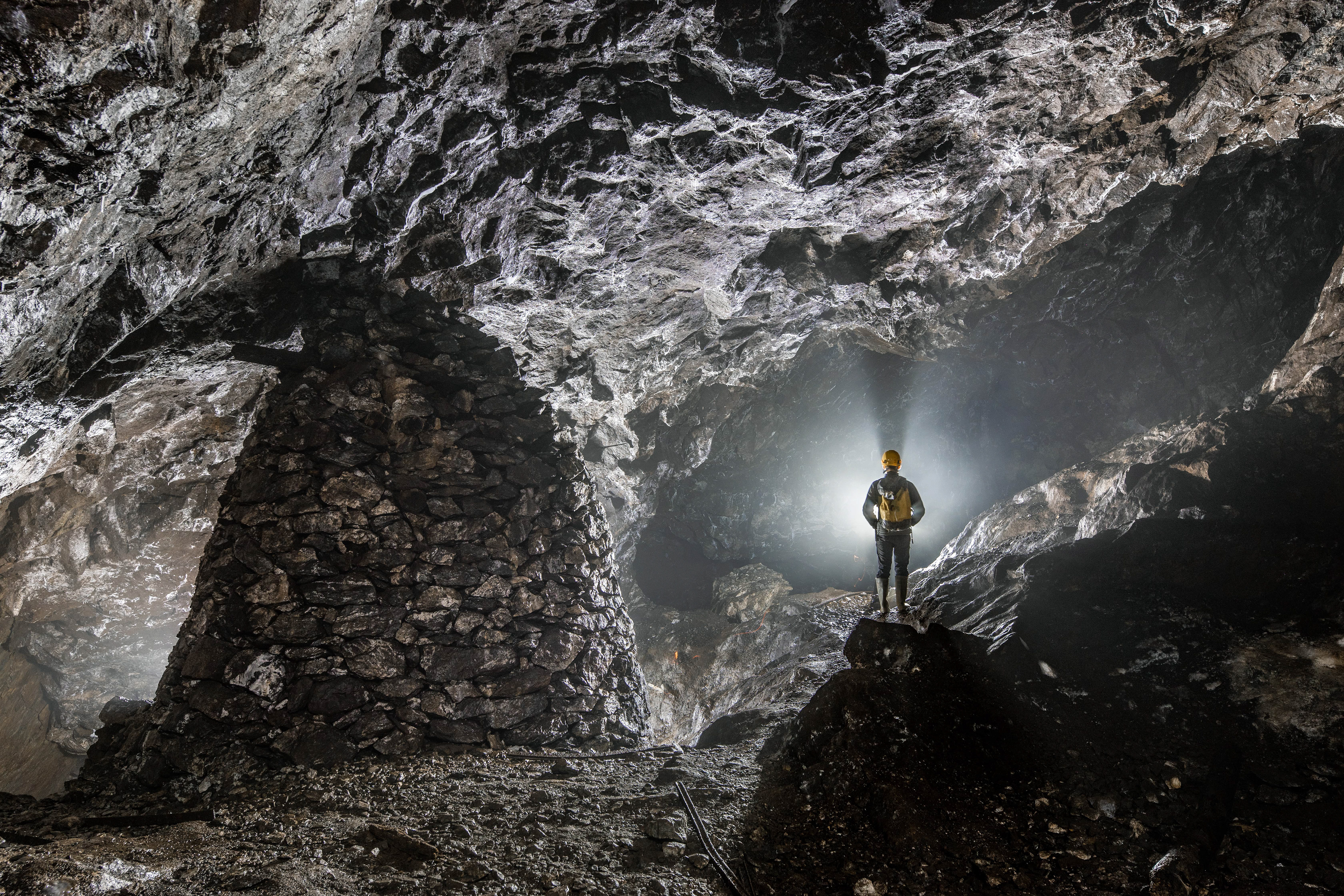 Pilier d'une mine de fer