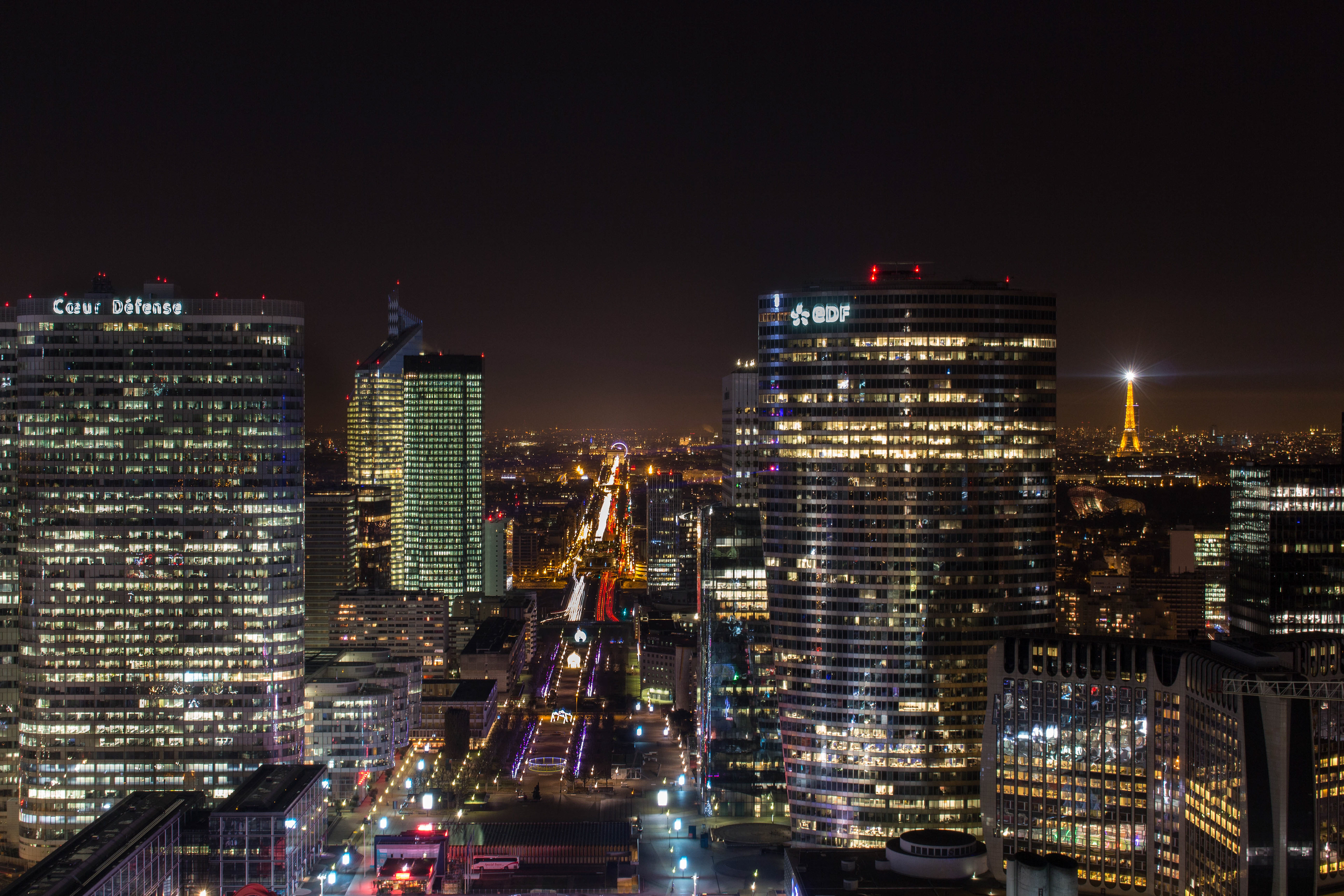 Vue depuis l'arche de la Défense
