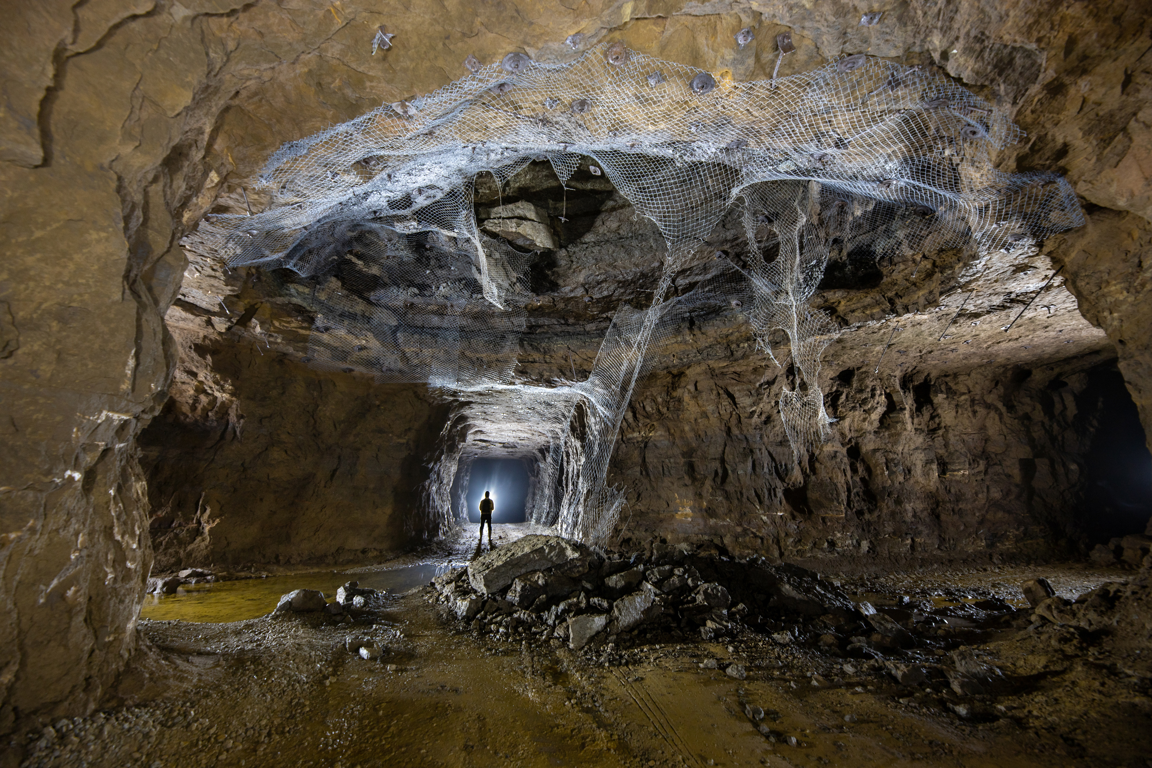 Effondrement du toit de la mine qui avait pourtant été sécurisé par un grillage