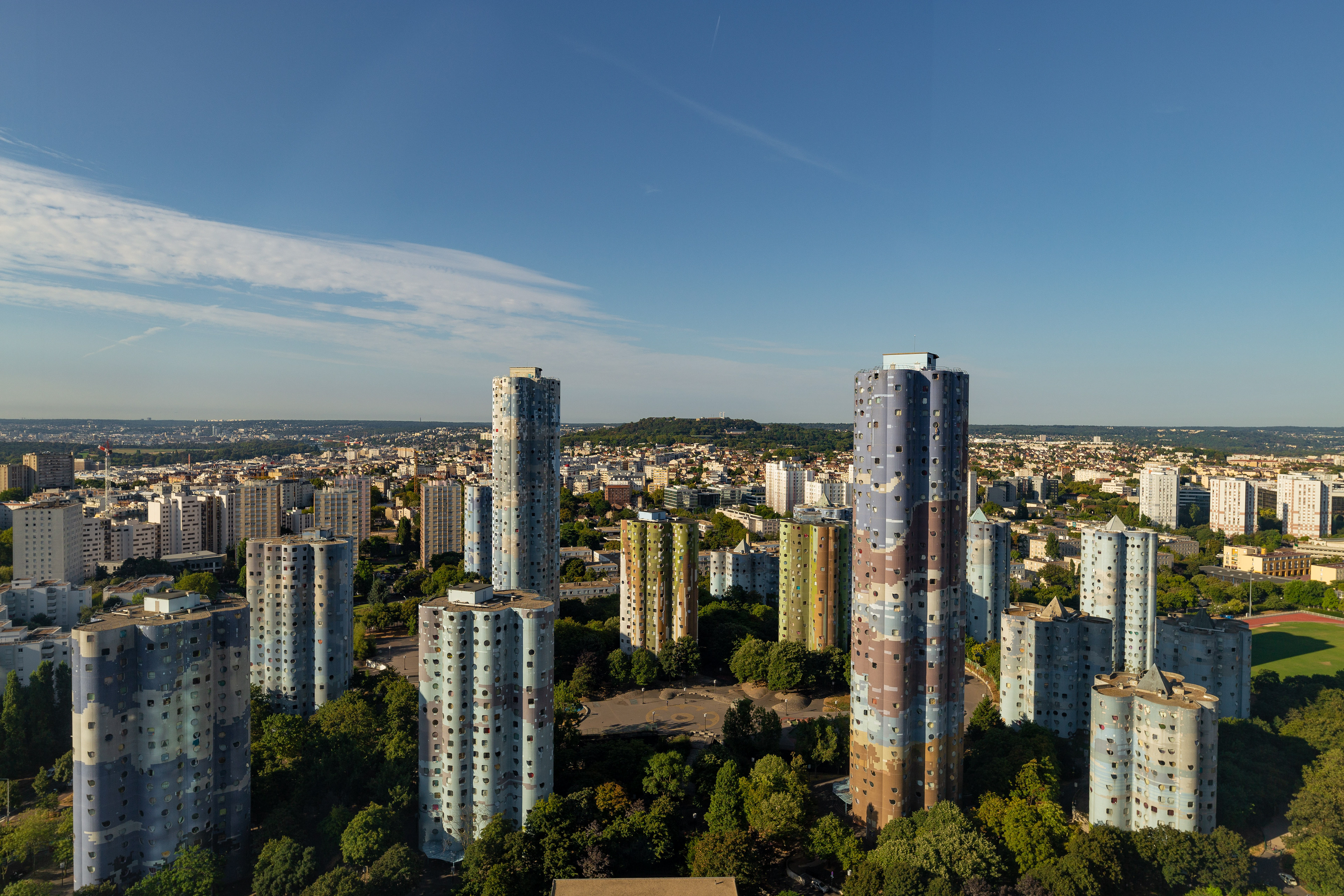 Vue sur les tours Nuages