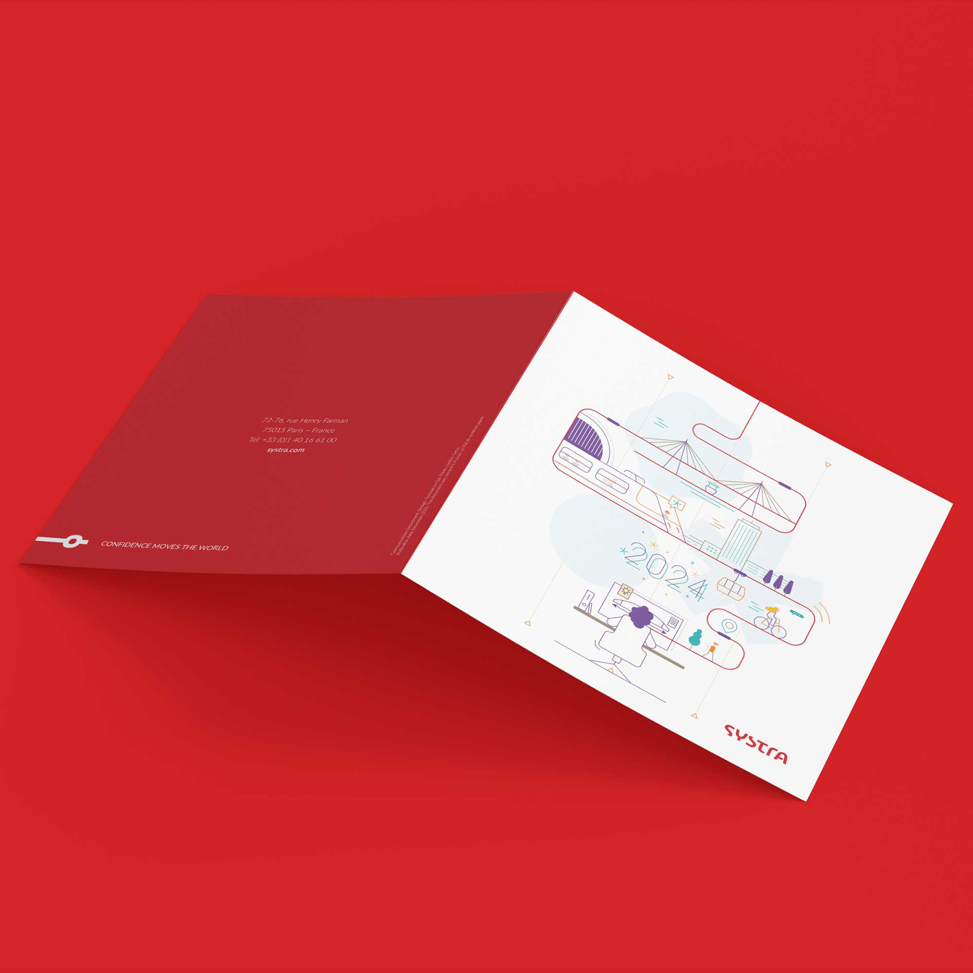 Carte de voeux 2024 pour le Systra SAS © Guénolé Le Gal 2024
