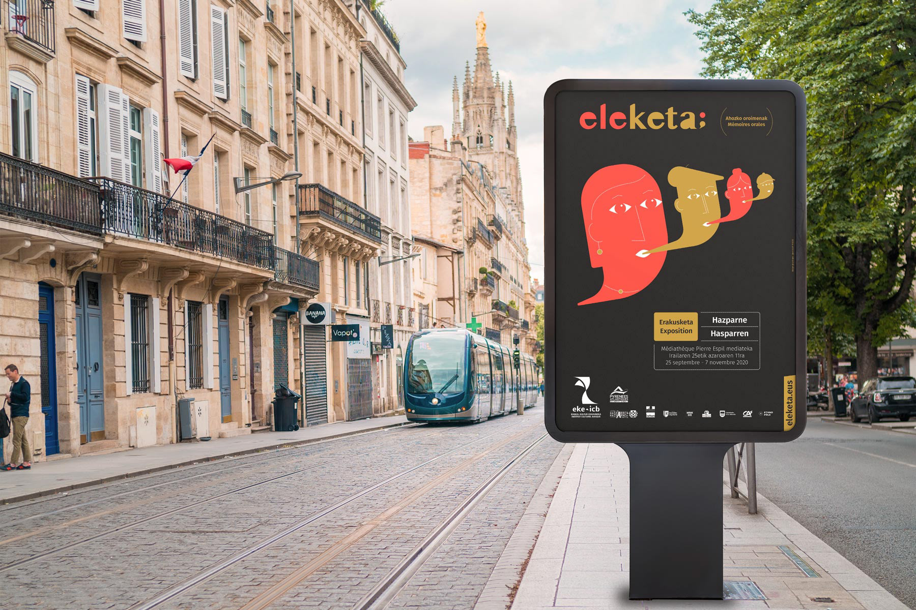 Affiche de l'exposition Eleketa - Hasparren