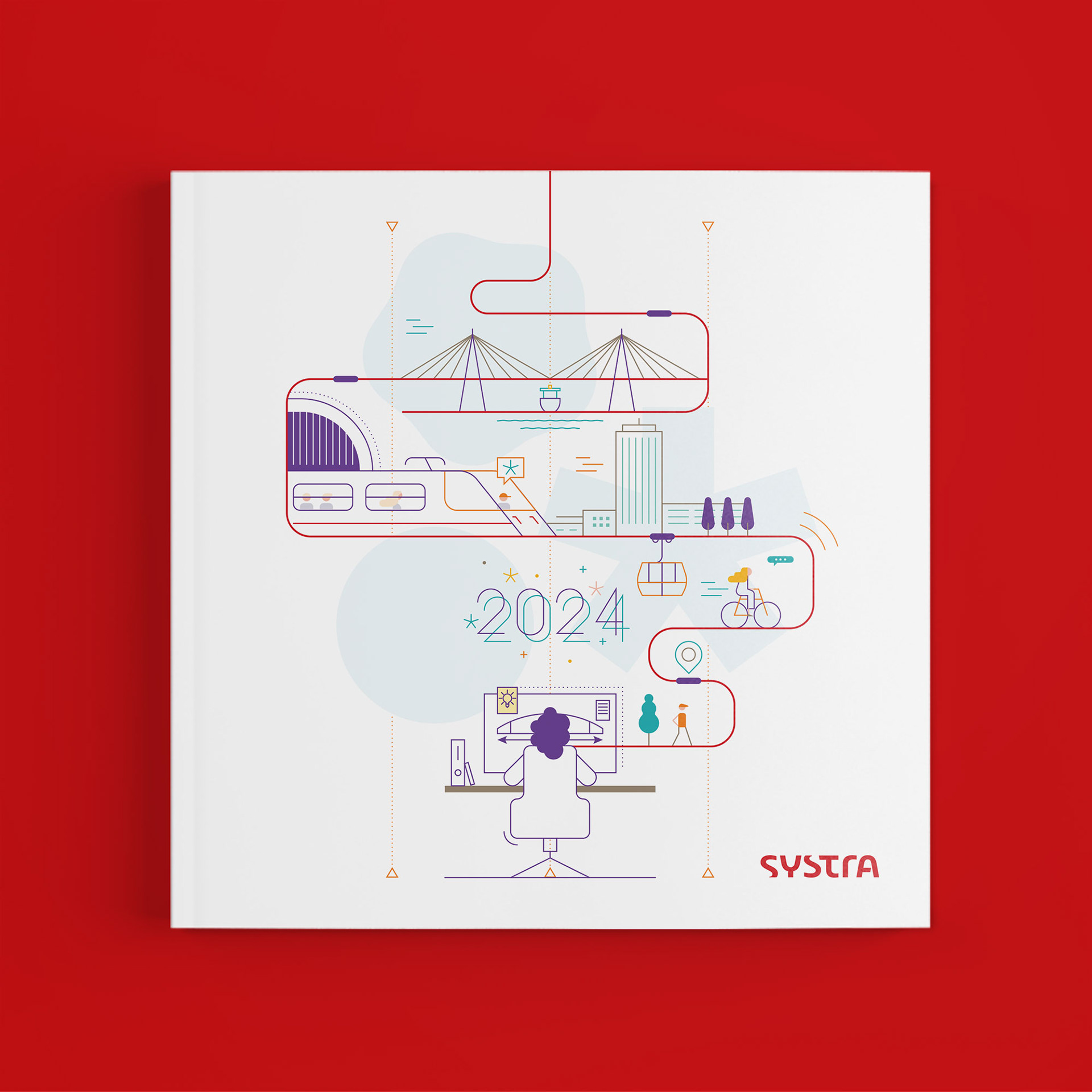 Carte de voeux 2024 pour le Systra SAS © Guénolé Le Gal 2024