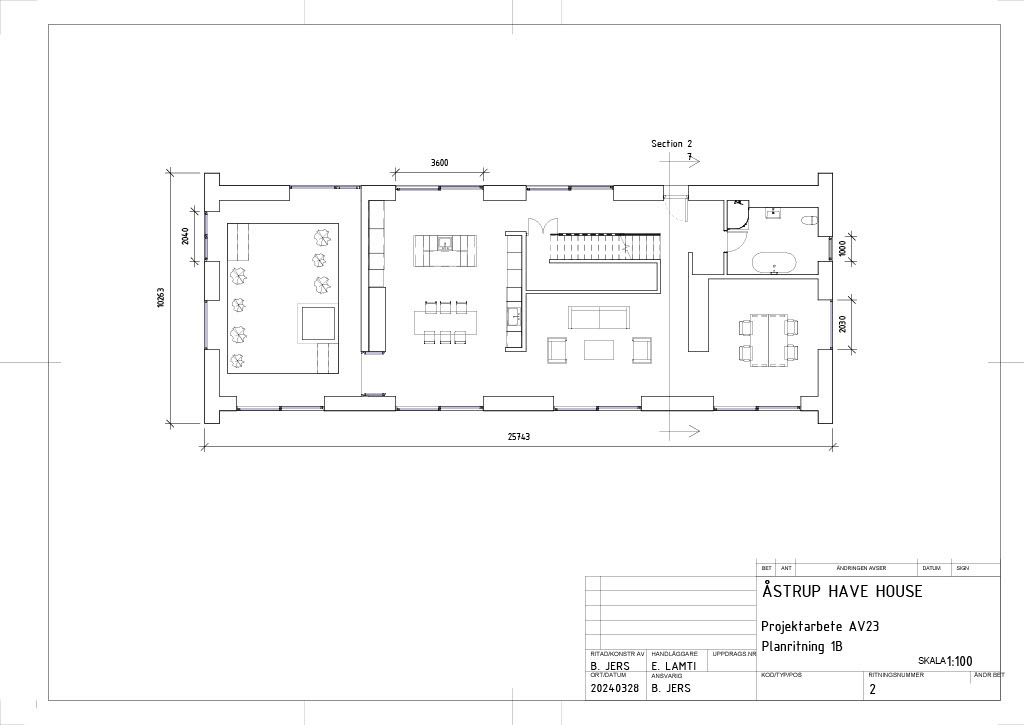 Planritning 1B