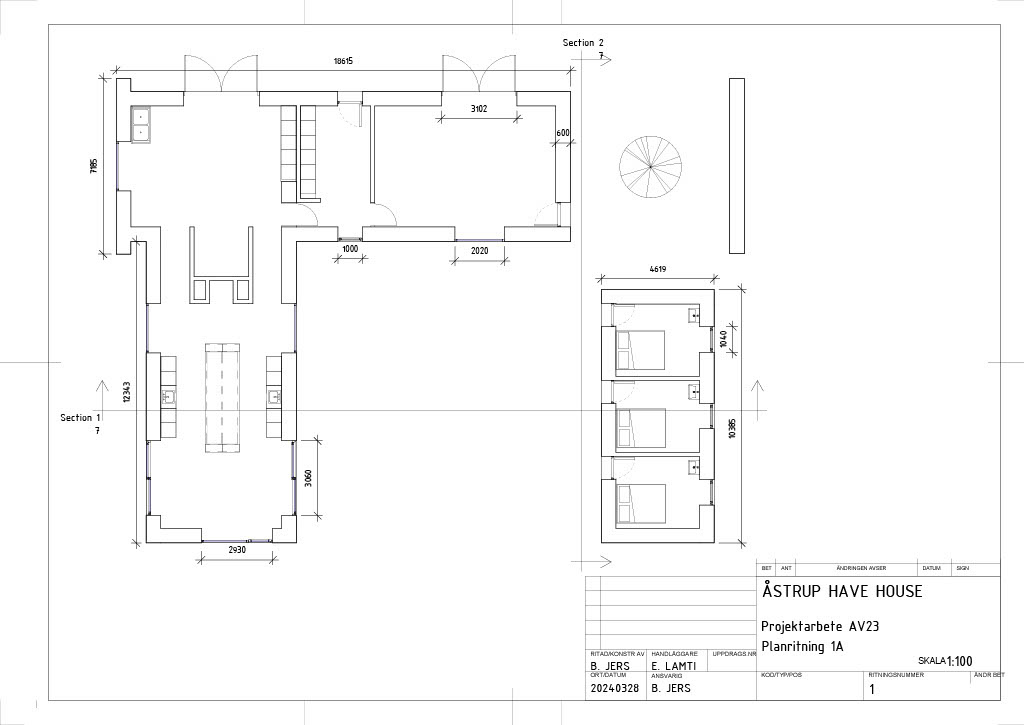 Planritning 1A
