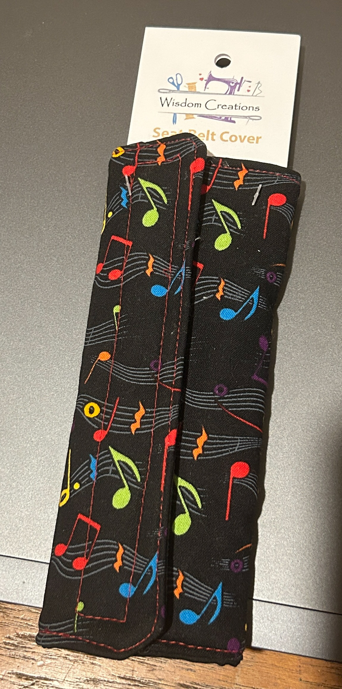 Music Notes Seat Belt Cover - $10.00