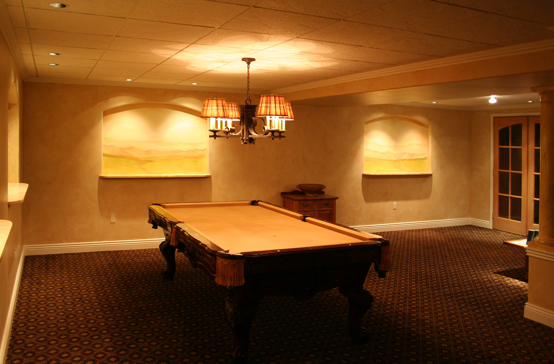 Billiard Room | Marmorino, Marbleizing and Murals