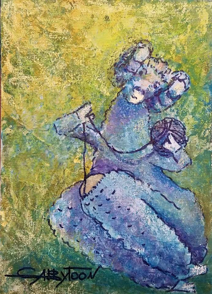 5"x7" acrylic, canvas panel