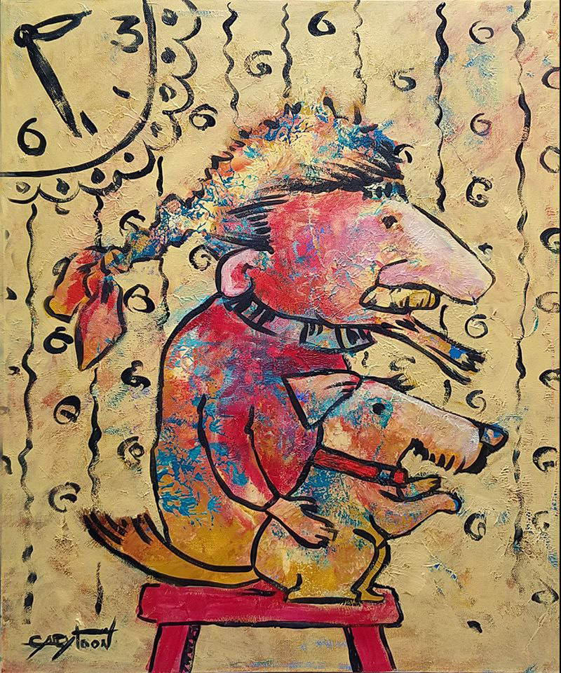 24"x20" acrylic, stretched canvas