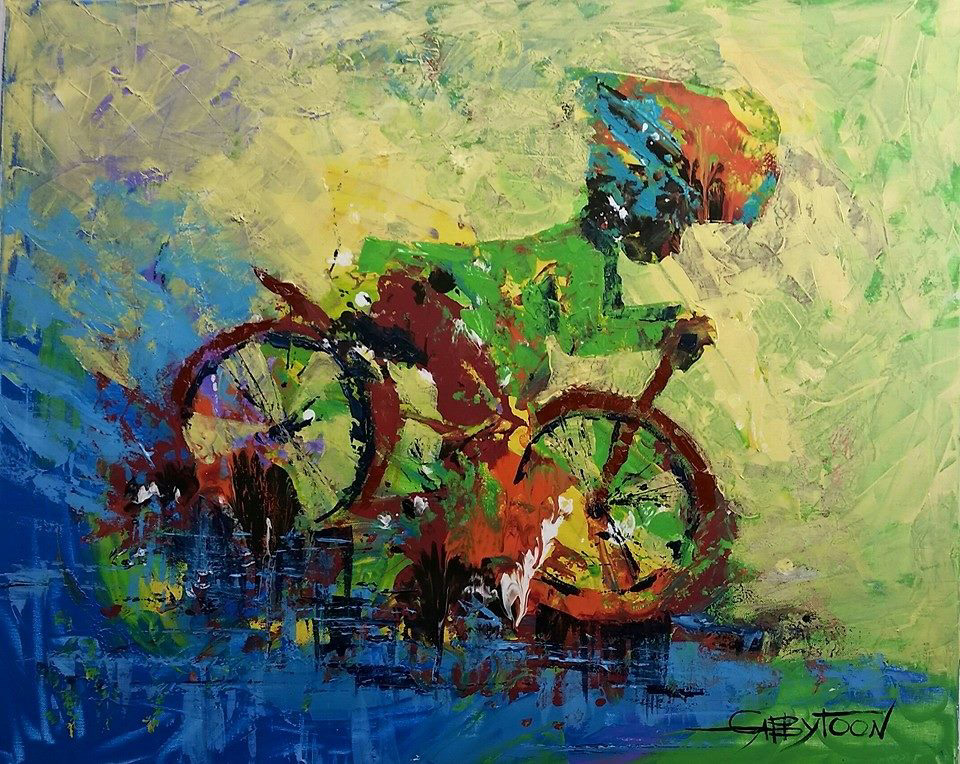 24"x30" acrylic, stretched canvas