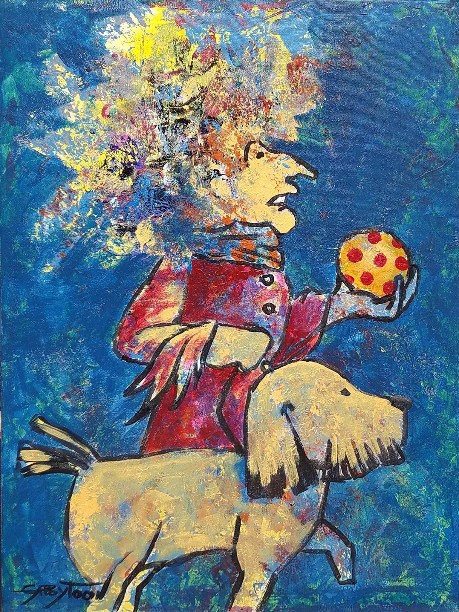 24"x18" acrylic, stretched canvas